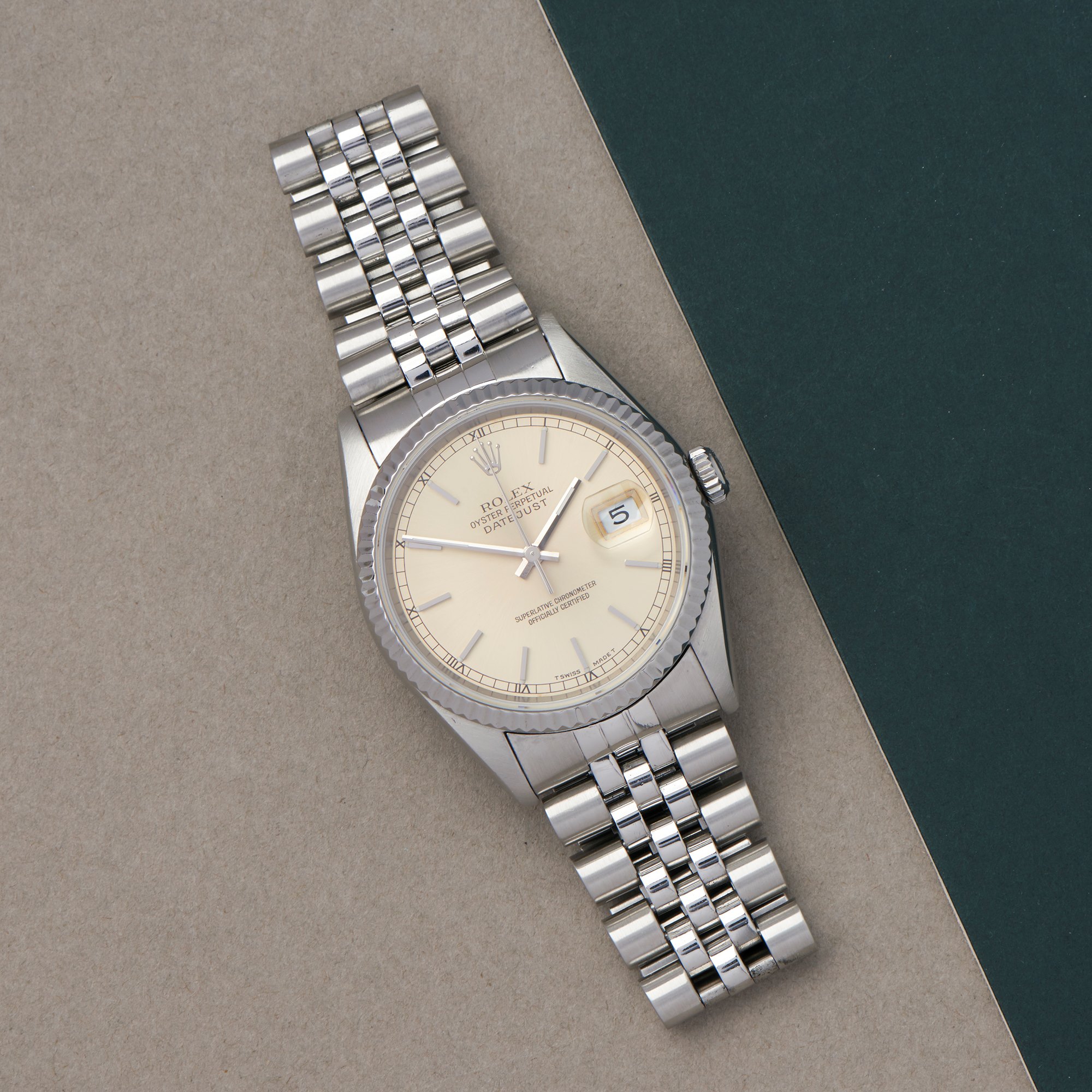 Rolex Datejust 36 Roestvrij Staal 16200