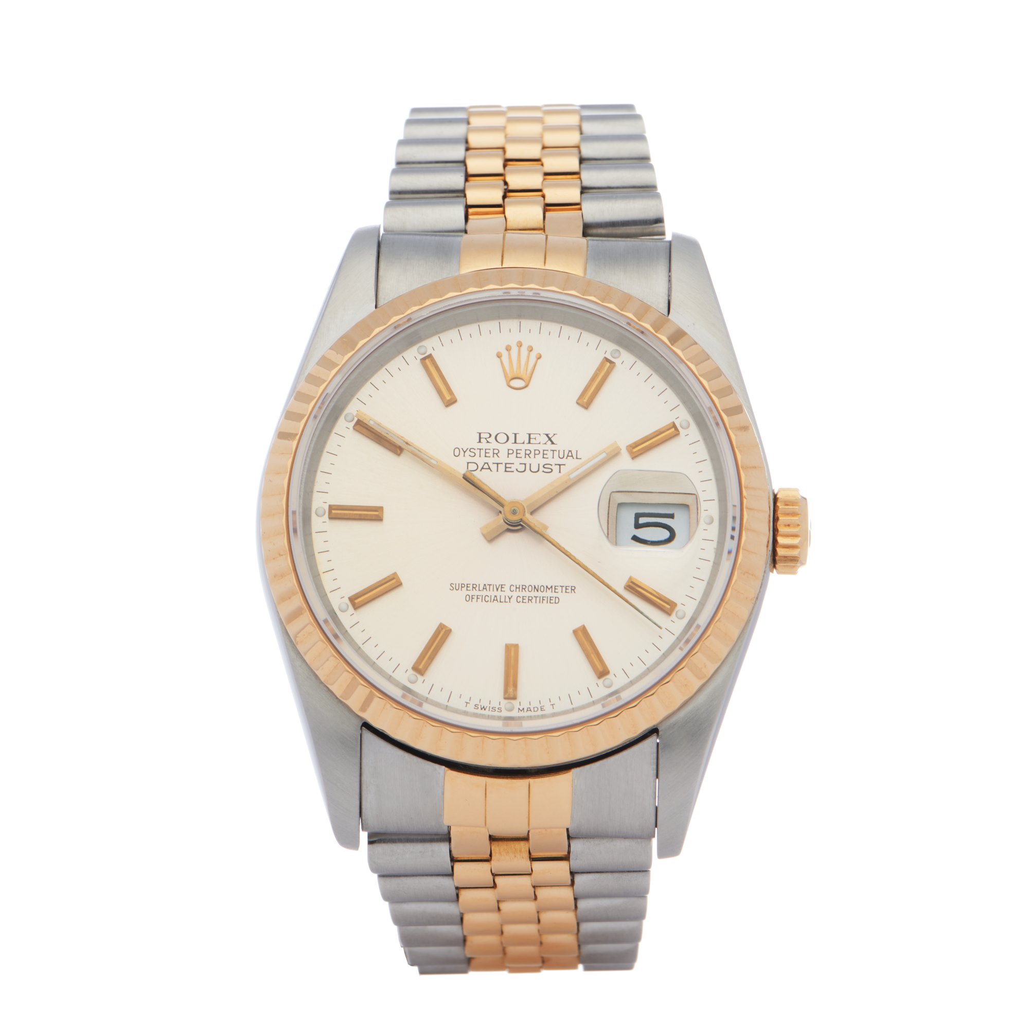 Rolex Datejust 18K Yellow Gold & Stainless Steel 16233