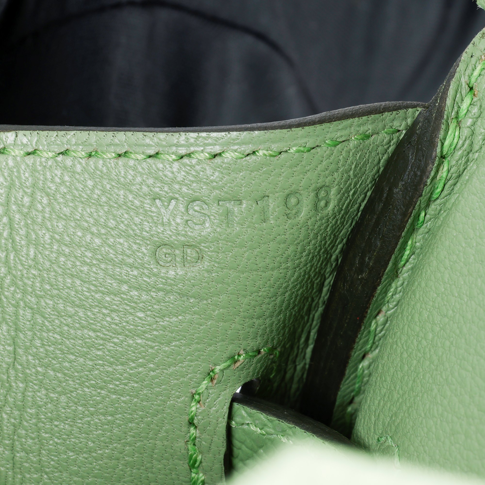 Hermès Vert Criquet Epsom Leather Birkin 35cm Retourne