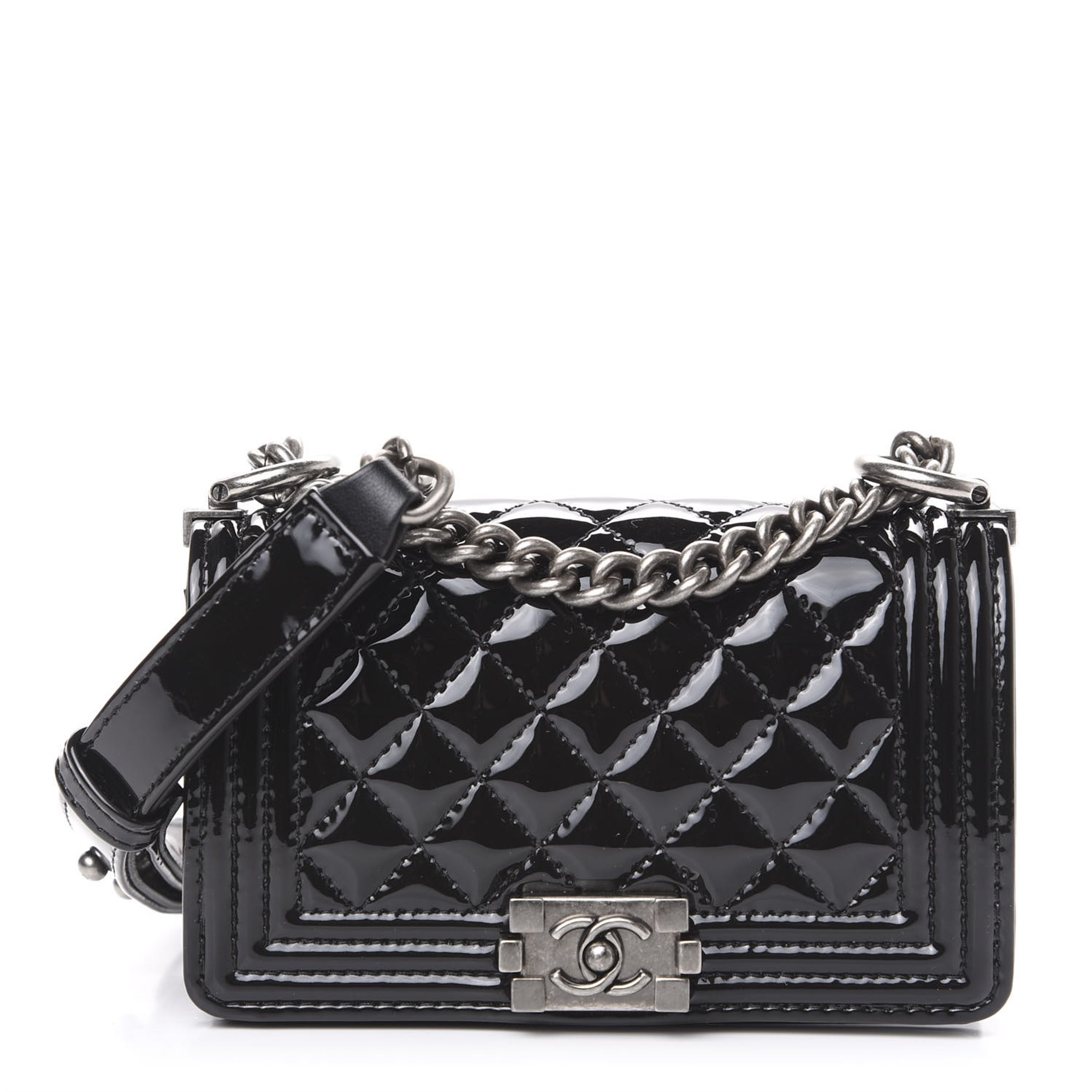 Chanel Black Quilted Lambskin, Calfskin Leather, Patent Leather & Tweed Success Story Mini Bag Set of Four