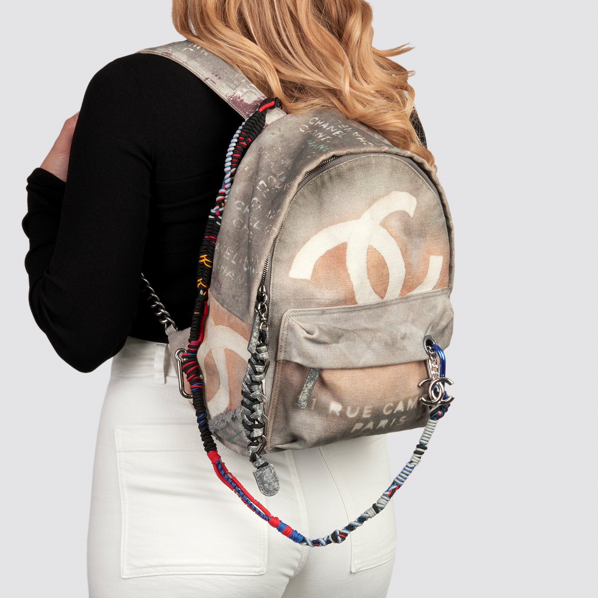 Chanel Graffiti Backpack 2014 HB3992 | Second Hand Handbags | Xupes