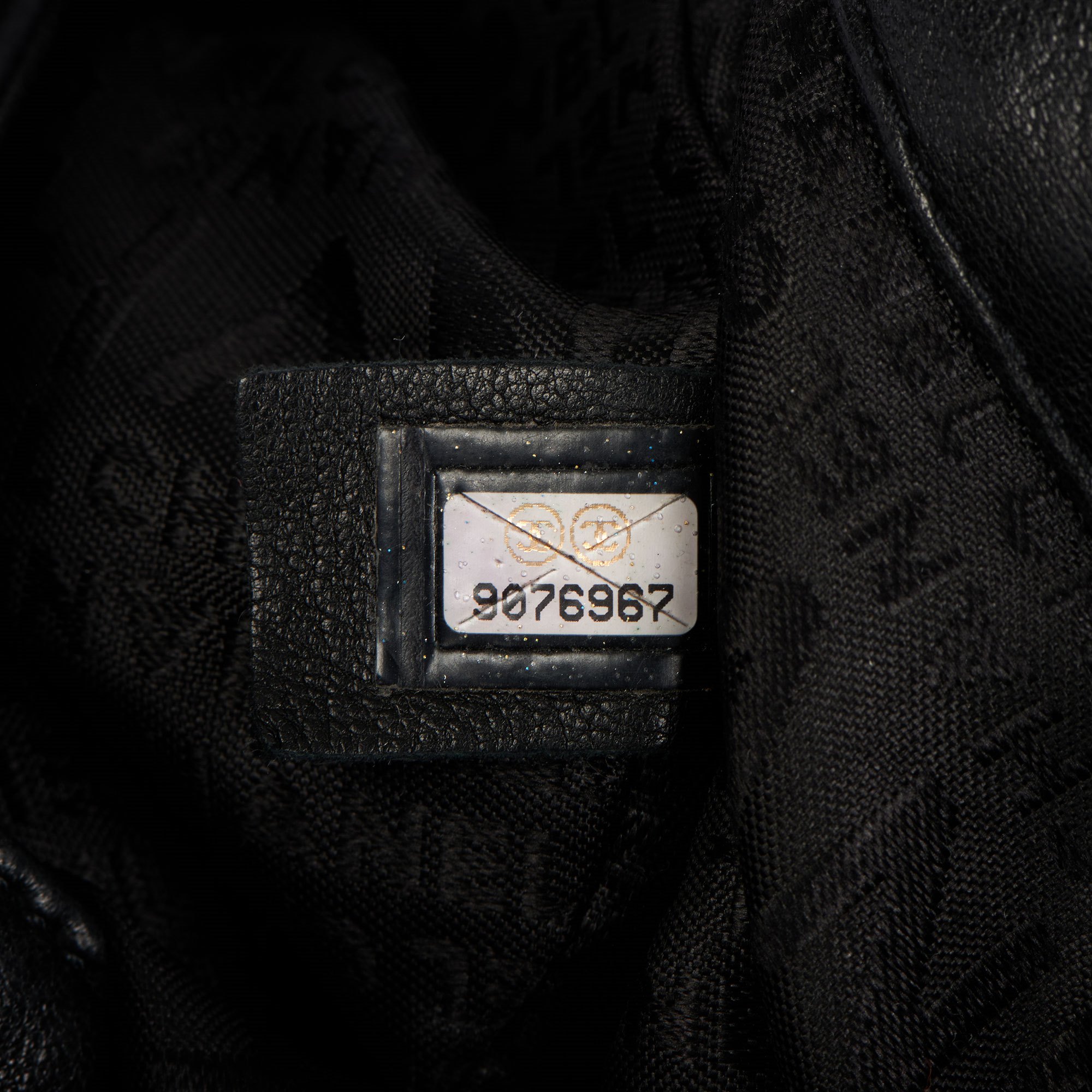 Chanel Black Goatskin Chain Around Hobo Bag