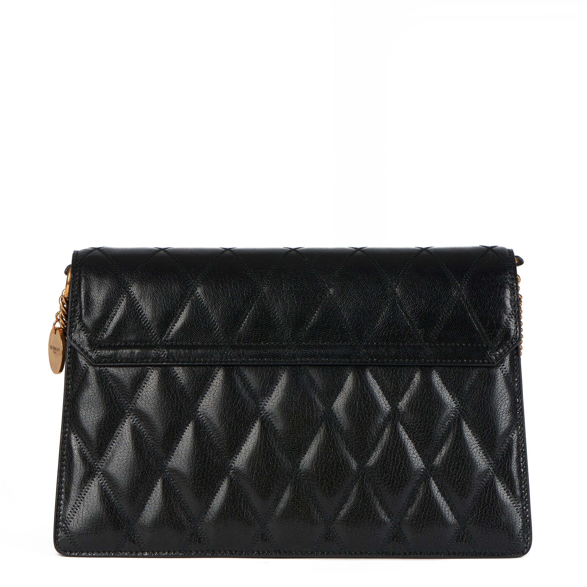 Givenchy Black Quilted Goatskin Leather Medium GV3
