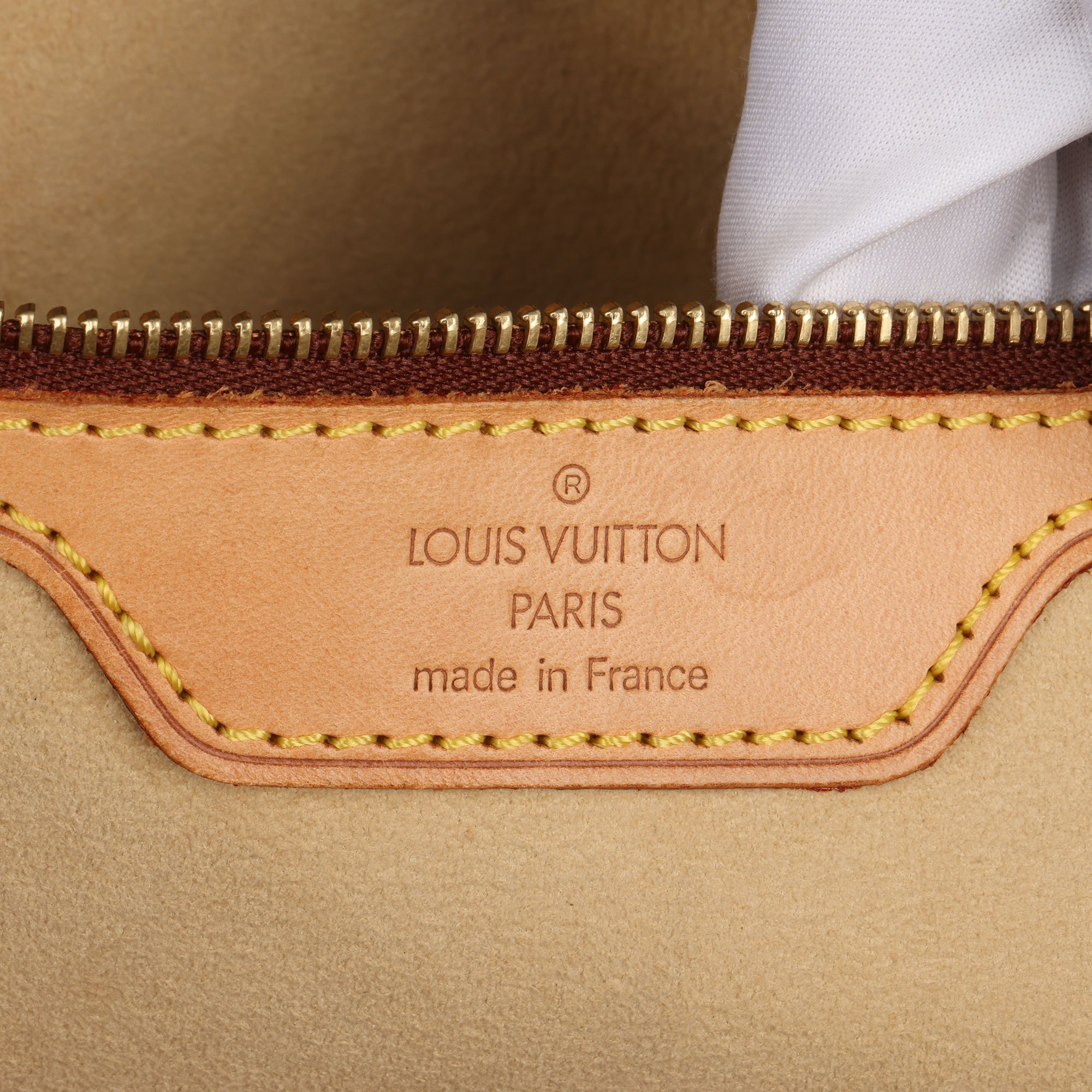 Louis Vuitton Brown Monogram Coated Canvas & Vachetta Leather Cite GM