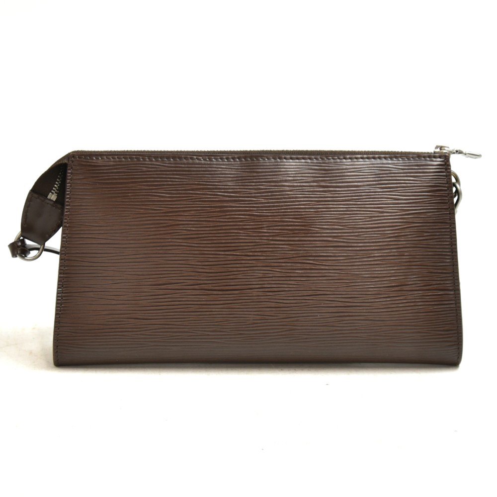 Louis Vuitton Mocha Brown Epi Leather Pochette Accessories