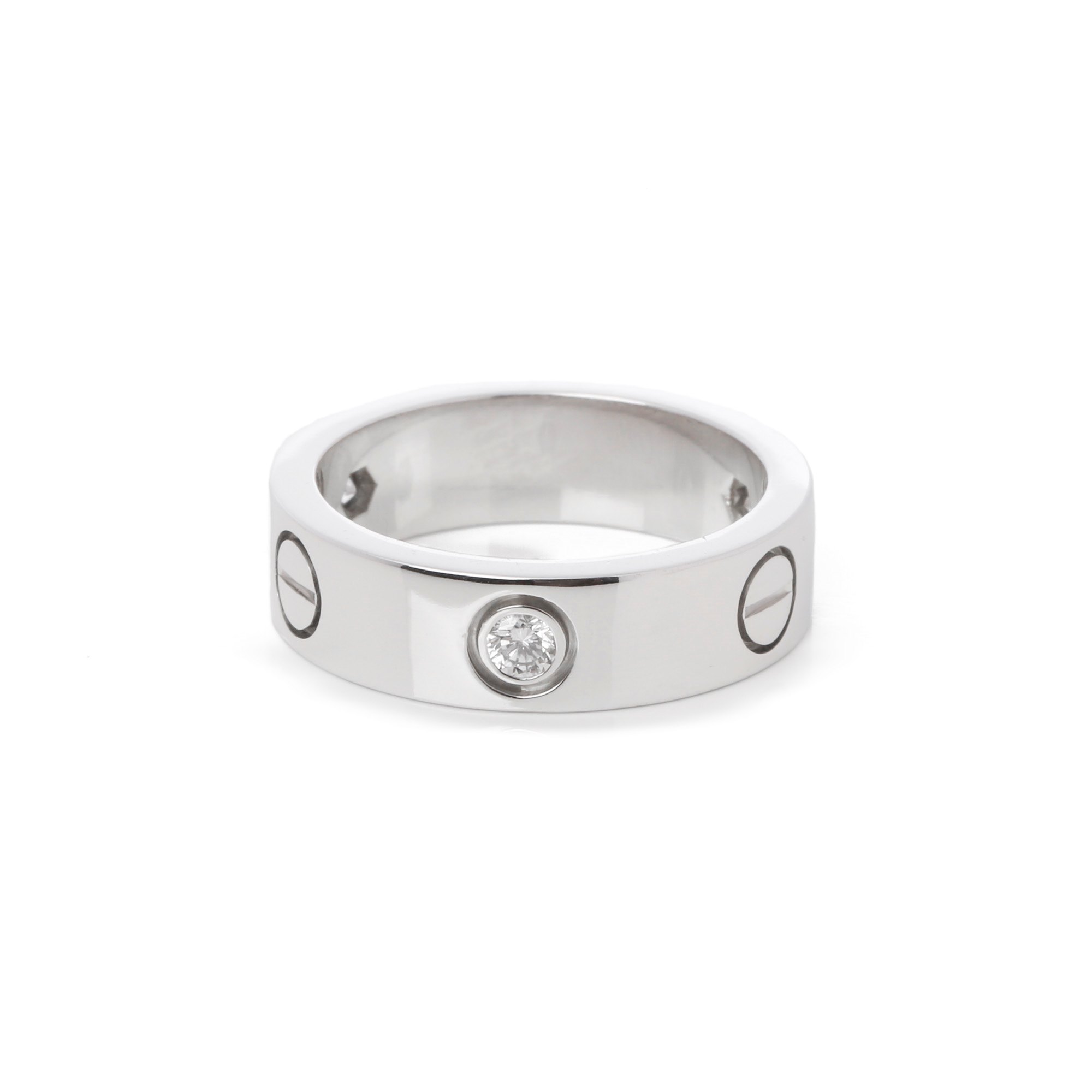 Cartier Love 18ct White Gold 3 Diamond Ring