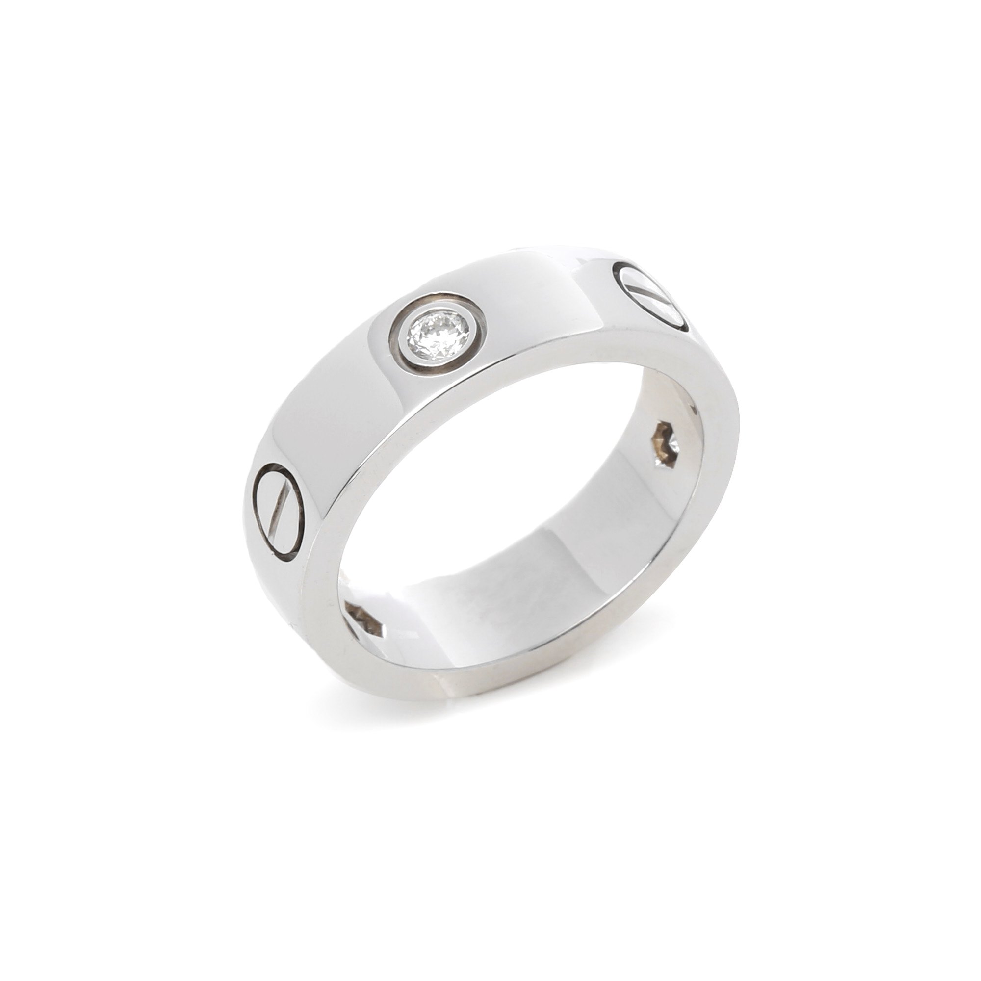 Cartier 18ct White Gold 3 Diamond Ring