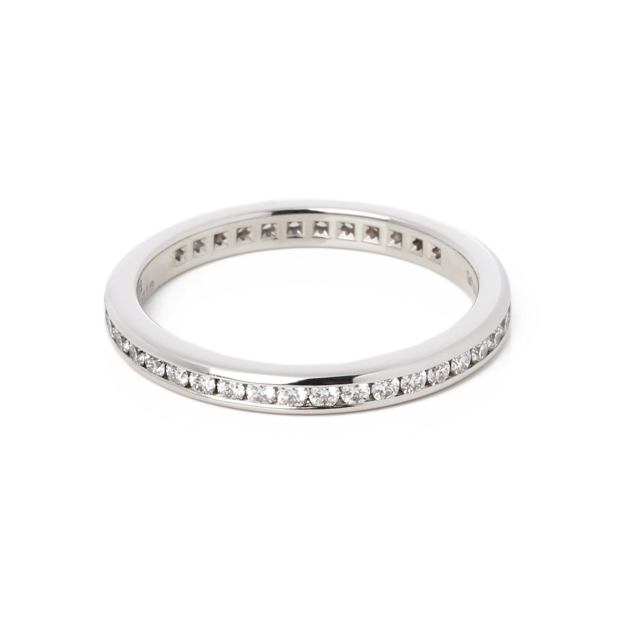 Tiffany & Co. Platinum brilliant cut diamond full eternity ring