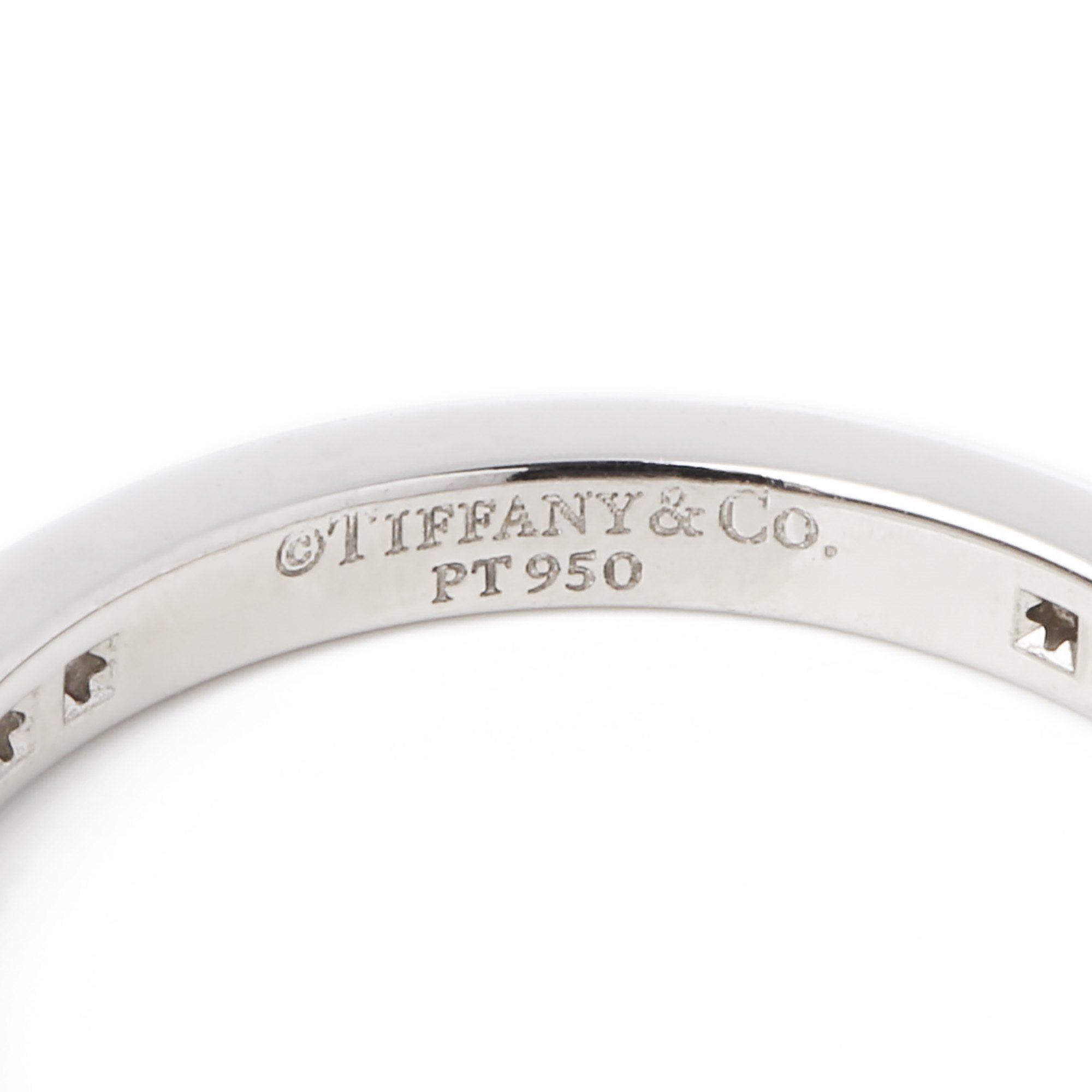 Tiffany & Co. Platinum brilliant cut diamond full eternity ring