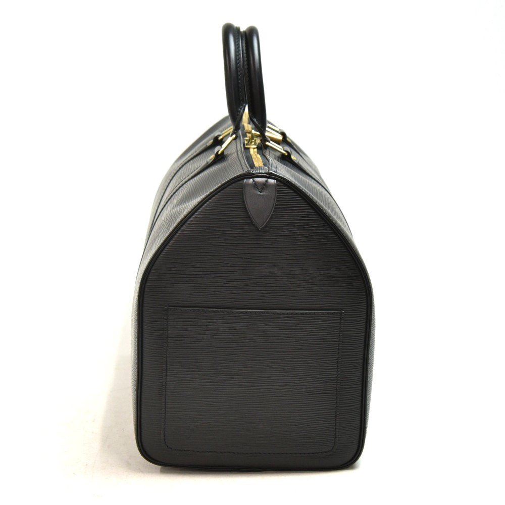 Louis Vuitton Black Epi Leather Vintage Keepall 45