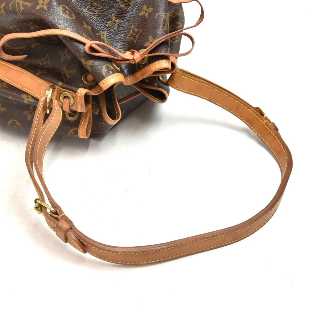 Louis Vuitton Brown Coated Canvas & Vachetta Leather Large Noé
