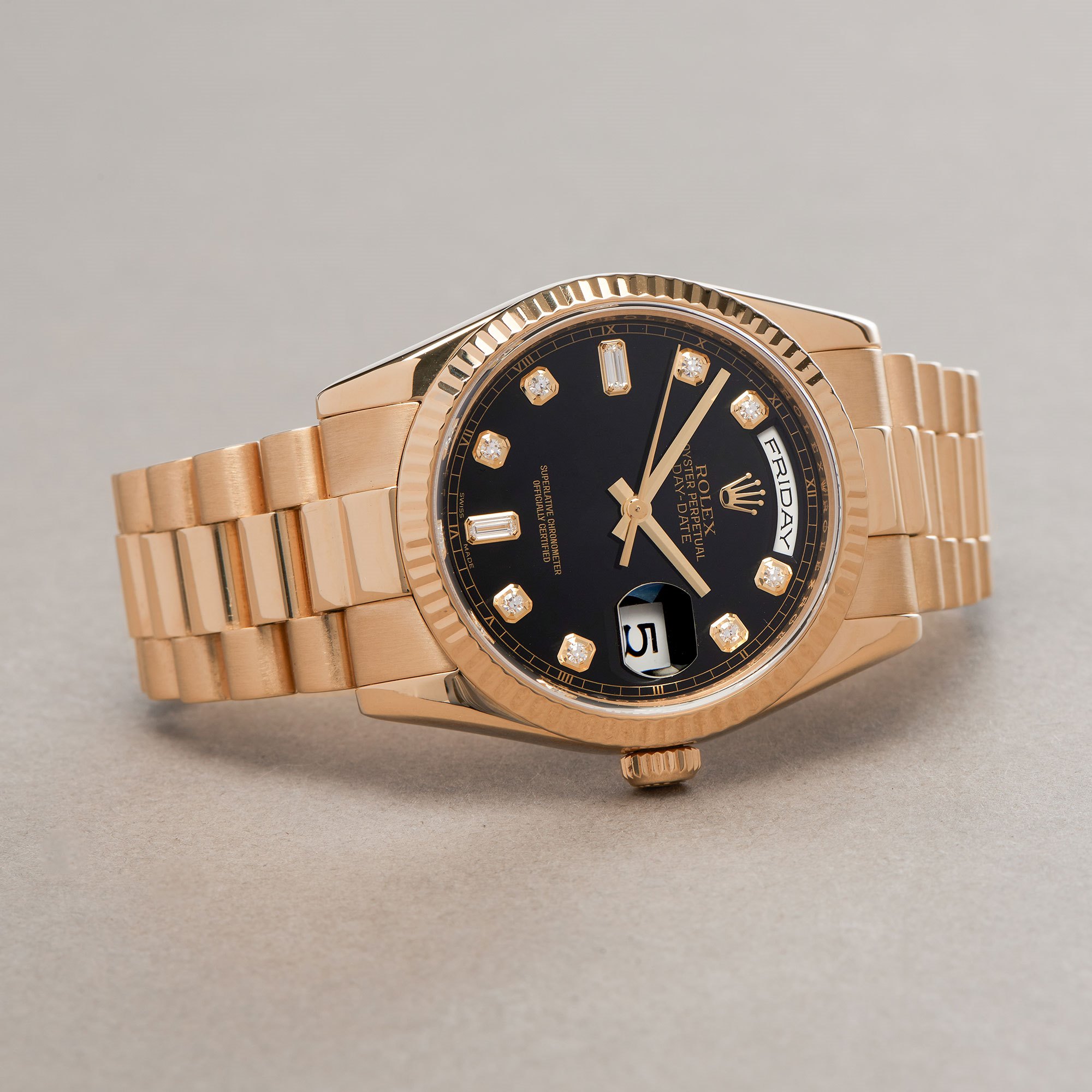 Rolex Day-Date 36 18K Yellow Gold 118238