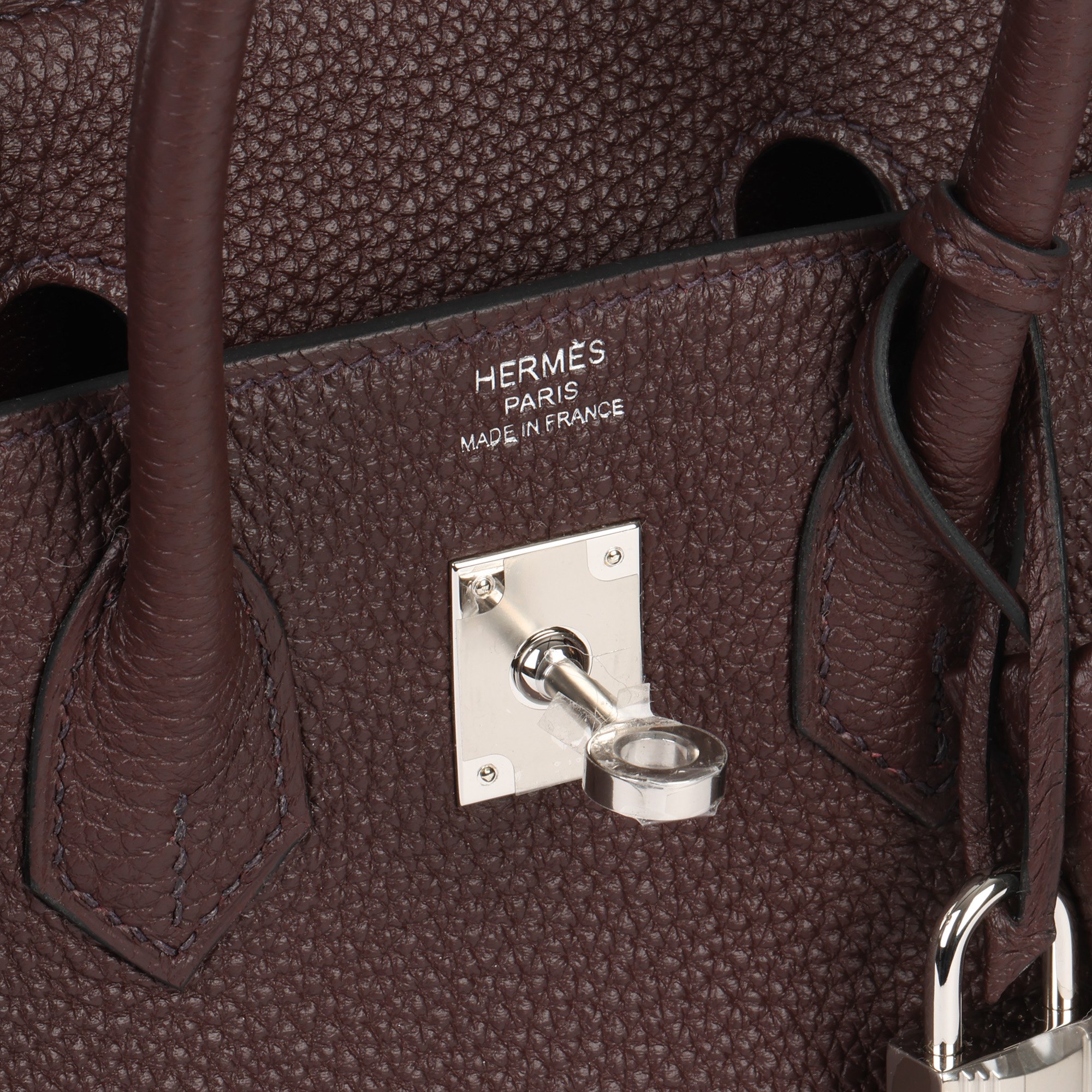 Hermès Rouge Sellier Togo Leather Birkin 25cm Retourne