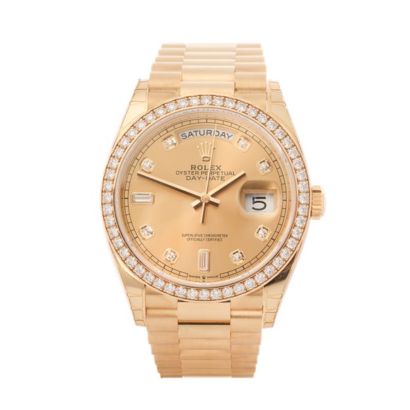 Rolex Day-Date 36 18K Yellow Gold - 128348RBR