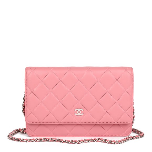 Chanel Pink Quilted Lambskin Wallet-on-Chain WOC
