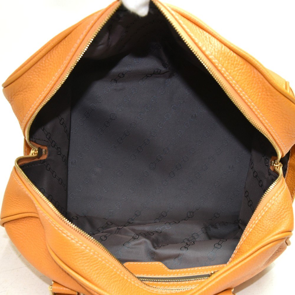 Louis Vuitton Carryall Orange Tobago Leather Travel Bag