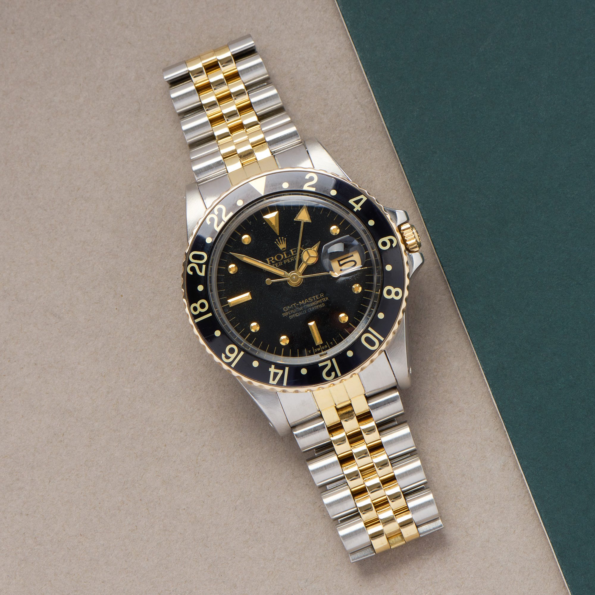 Rolex GMT-Master Nipple Dial 18K Yellow Gold & Stainless Steel 16753