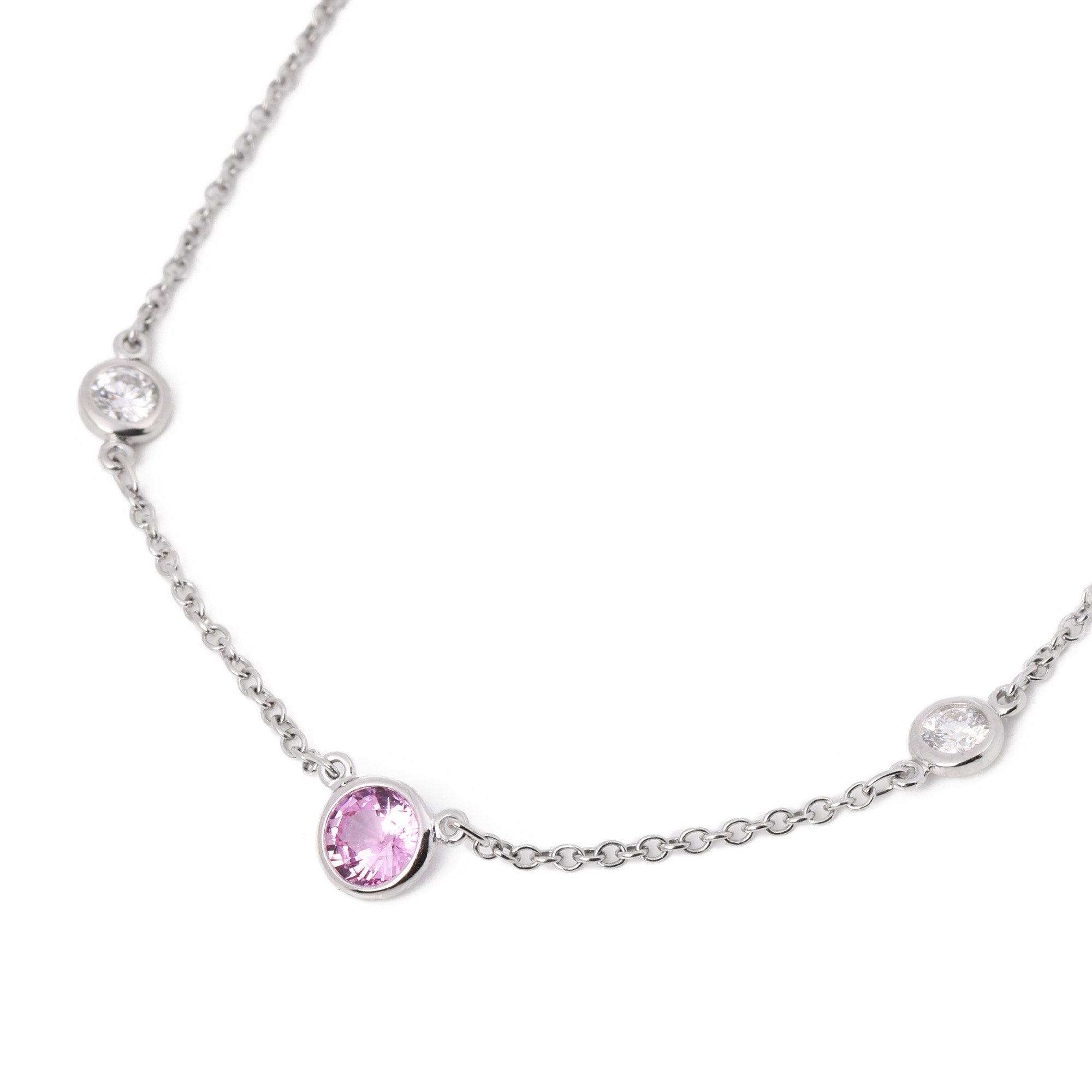 Tiffany & Co. Colours by the Yard Pink Sapphire and Diamond Necklace