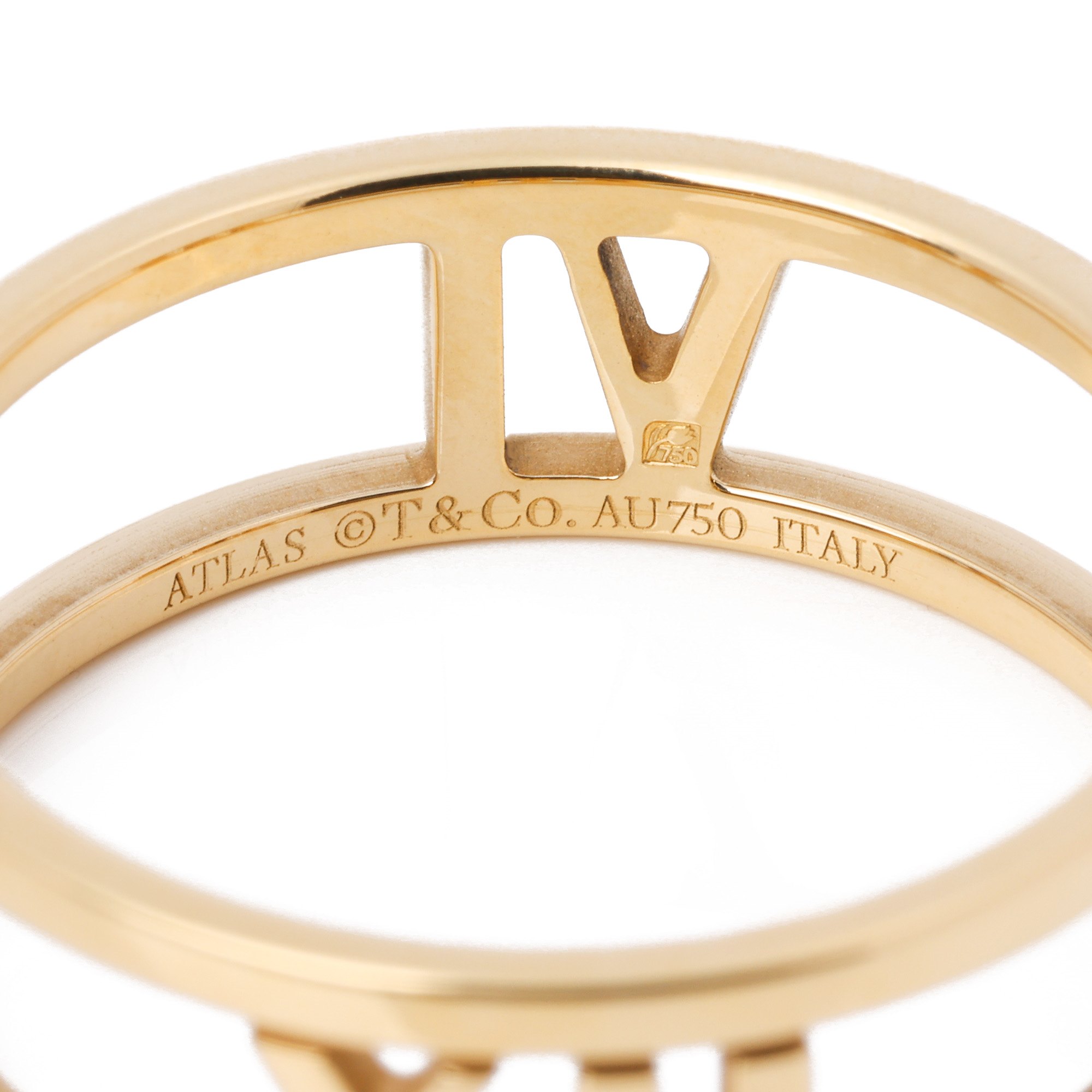 Tiffany & Co. 18ct Yellow Gold Atlas Open Ring