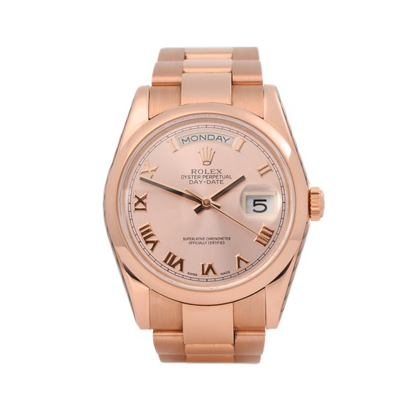 Rolex Day-Date 36 Salmon Dial 18K Rose Gold - 118205