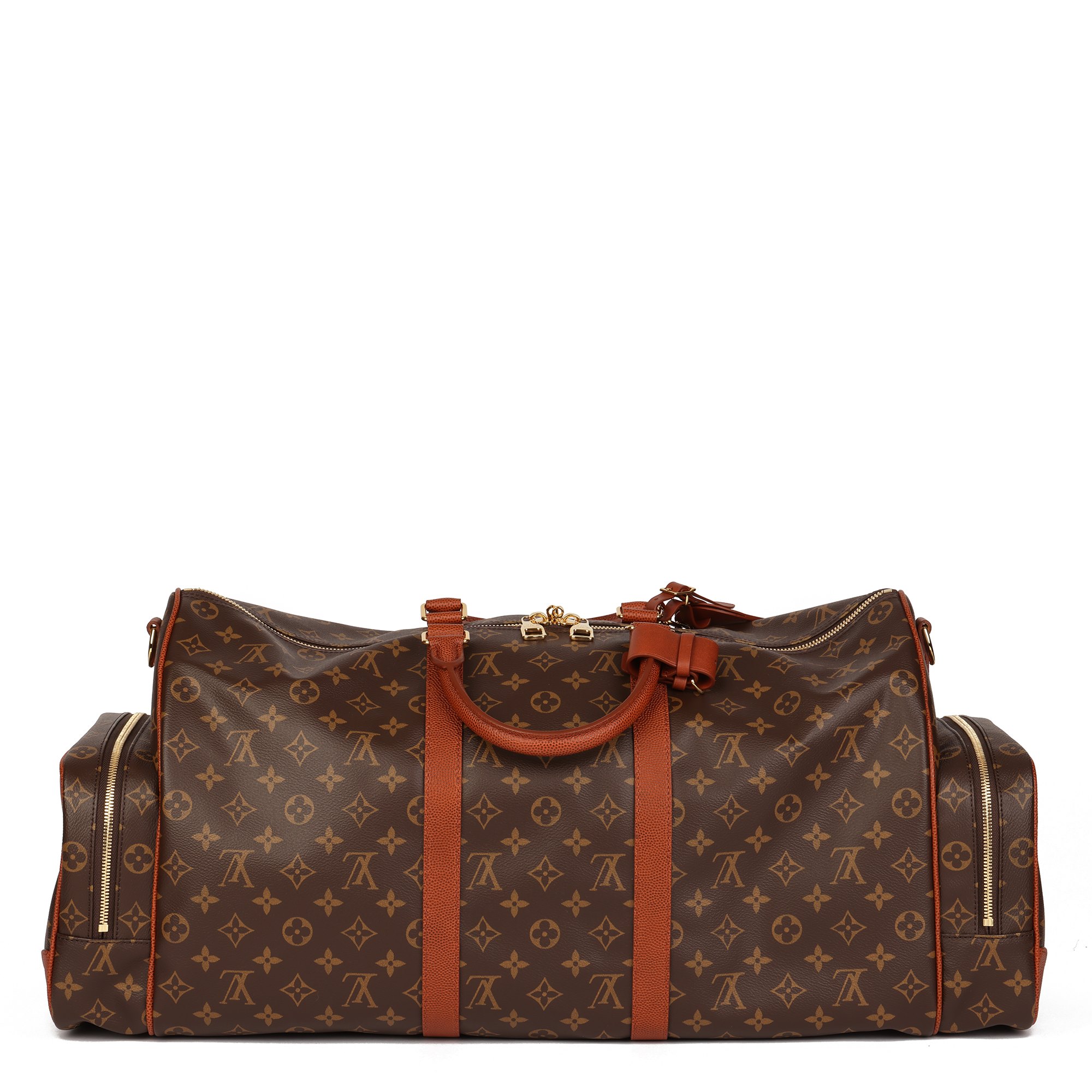 Louis Vuitton x NBA Brown Monogram Coated Canvas & Embossed Calfskin Leather Trio Pocket Keepall