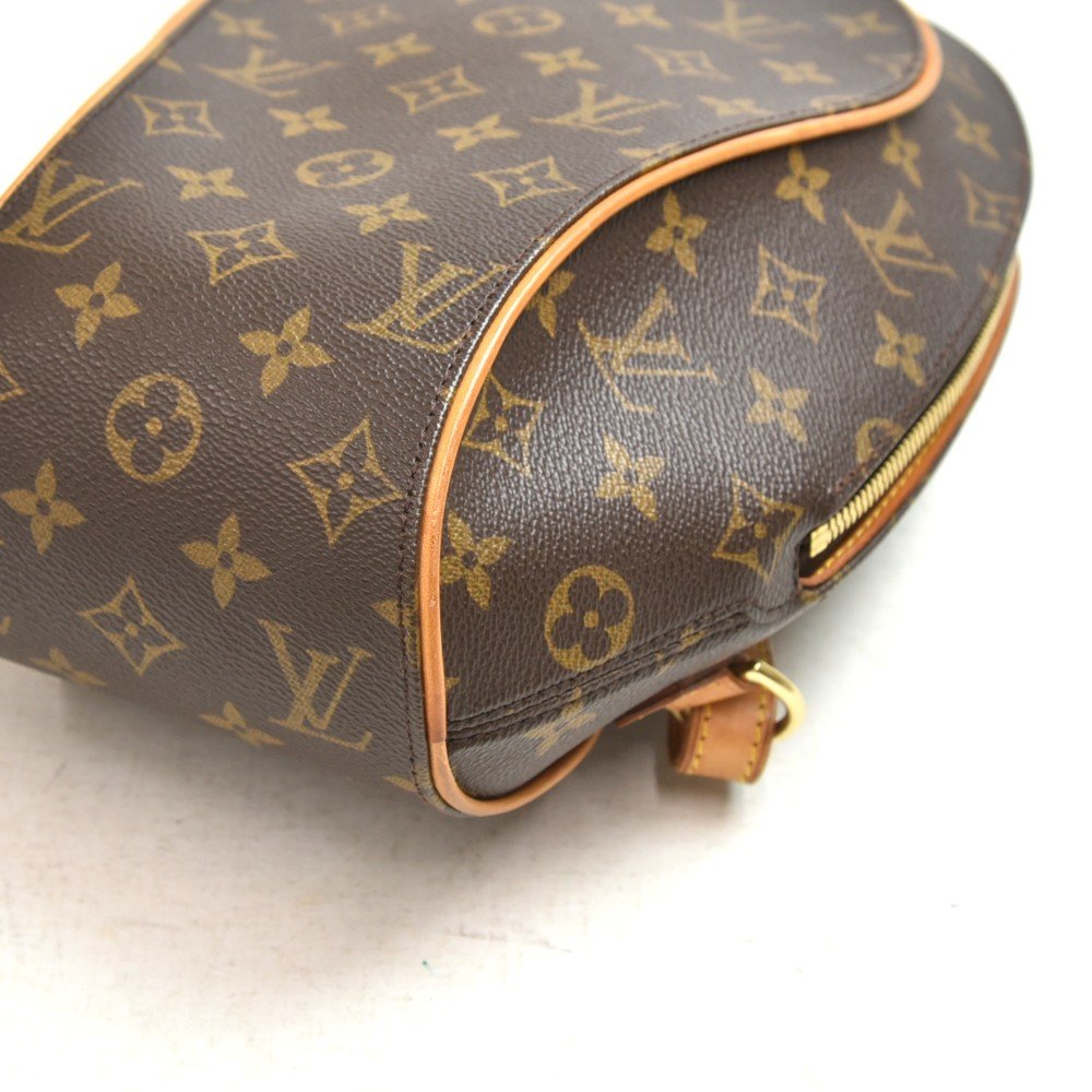 Louis Vuitton Brown Monogram Coated Canvas & Vachetta Leather Ellipse Sac A Dos