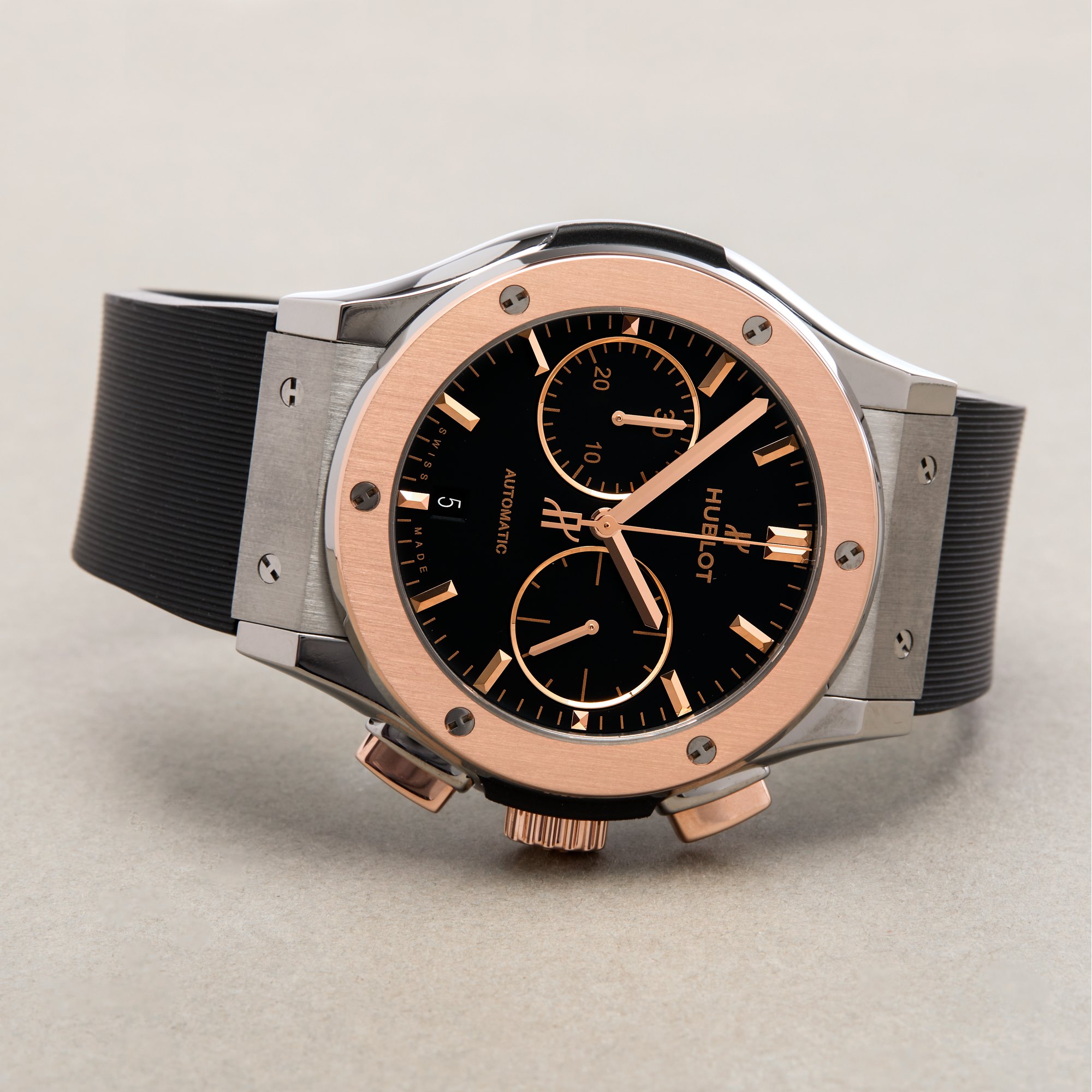 Hublot Classic Fusion 18K Rose Gold & Stainless Steel 521.NO.1181.RX