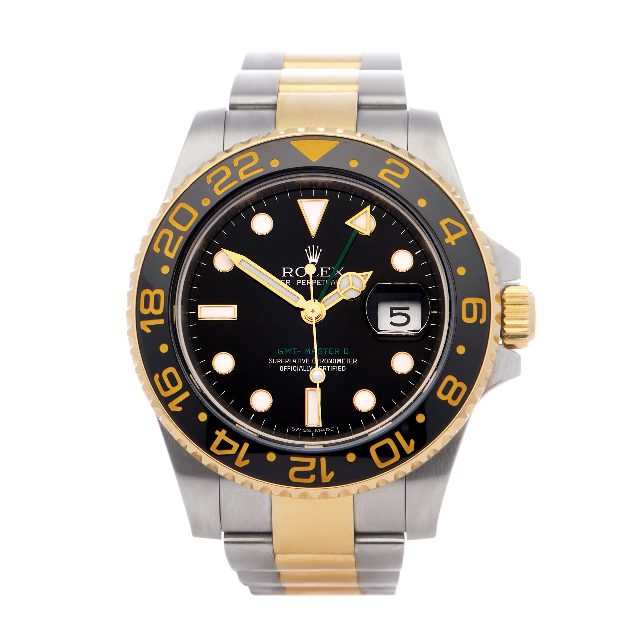 Rolex GMT-Master II 18K Yellow Gold & Stainless Steel 116713LN