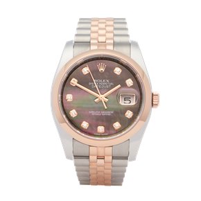 Rolex Datejust 36 18K Rose Gold & Stainless Steel - 116201