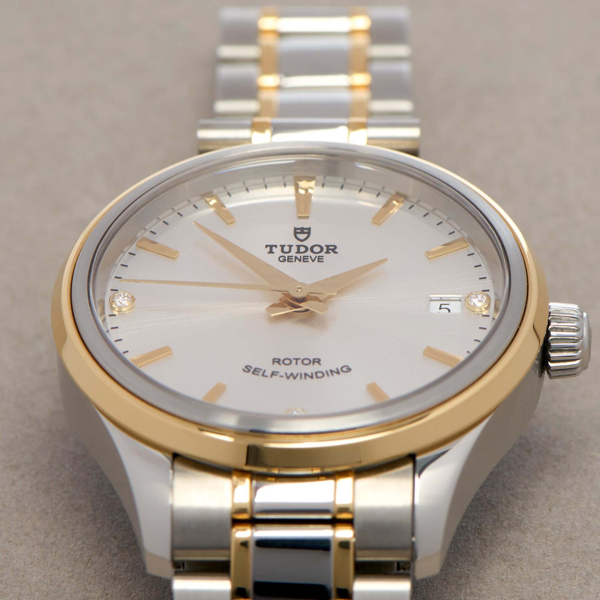 Tudor Style Date 18K Roestvrij Staal 12303