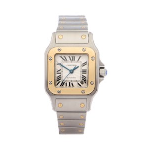 Cartier Santos 18K Yellow Gold & Stainless Steel - 2423