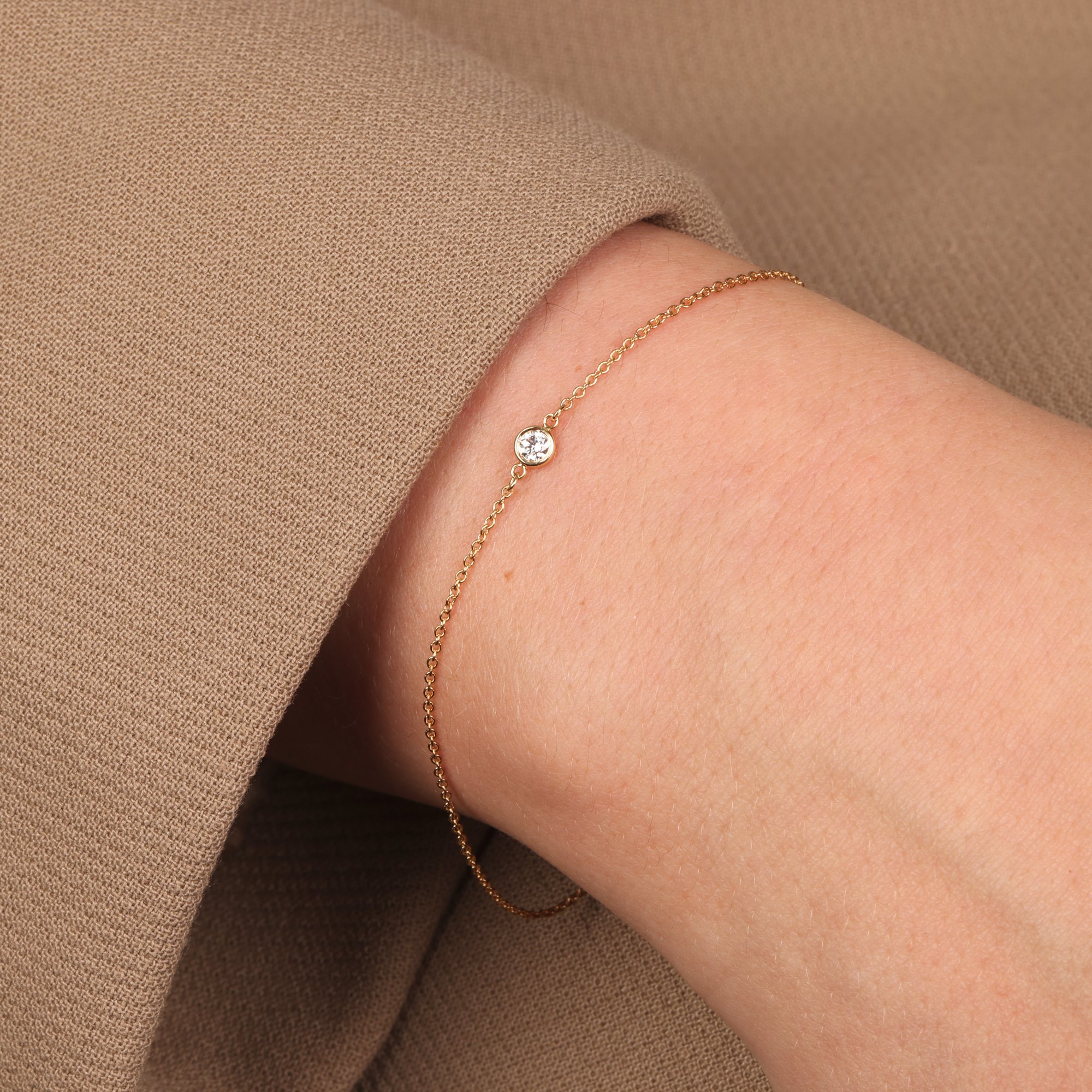 Tiffany & Co. Elsa Peretti Diamonds by the Yard Single Diamond Bracelet