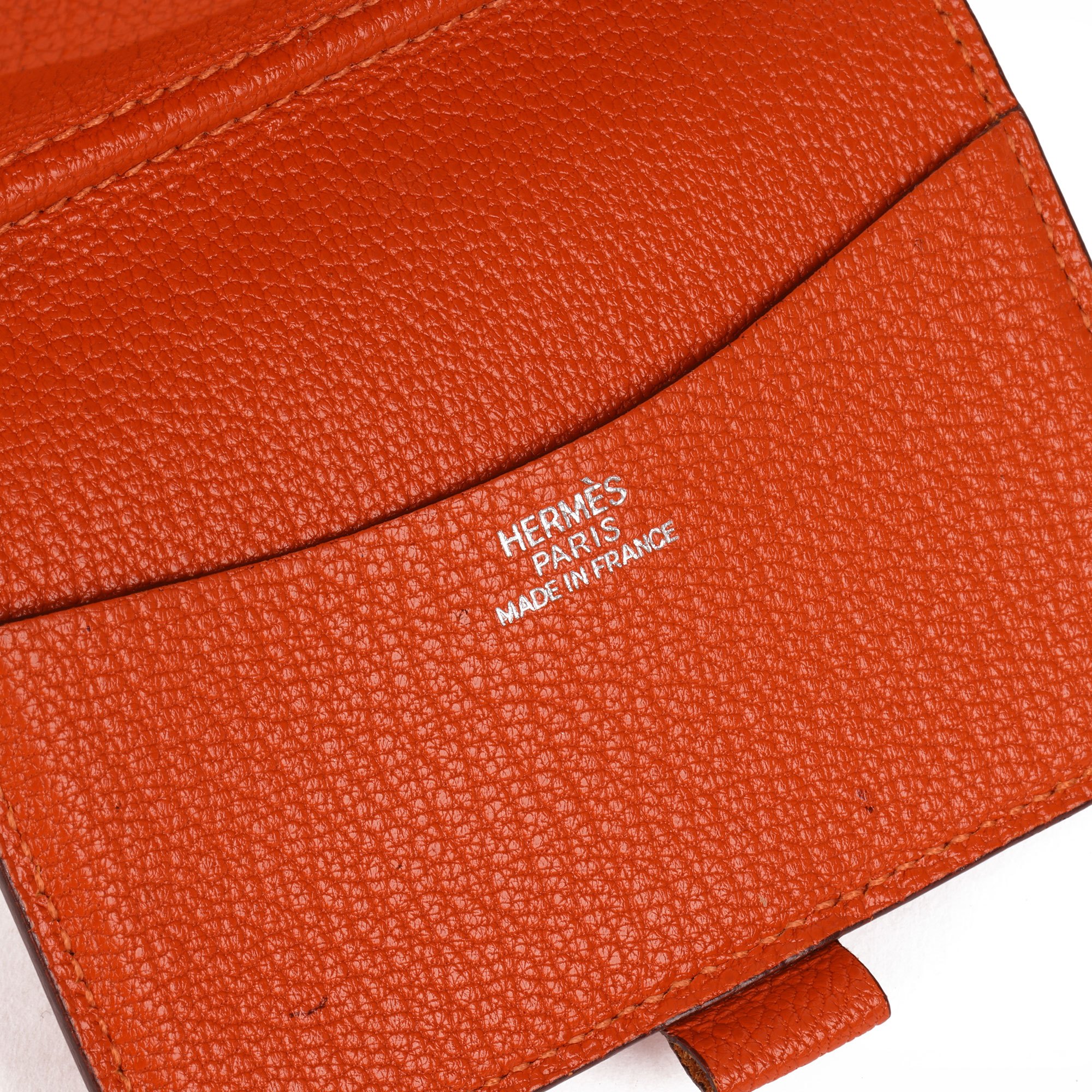 Hermès Brique Chevre Mysore Leather Organiser