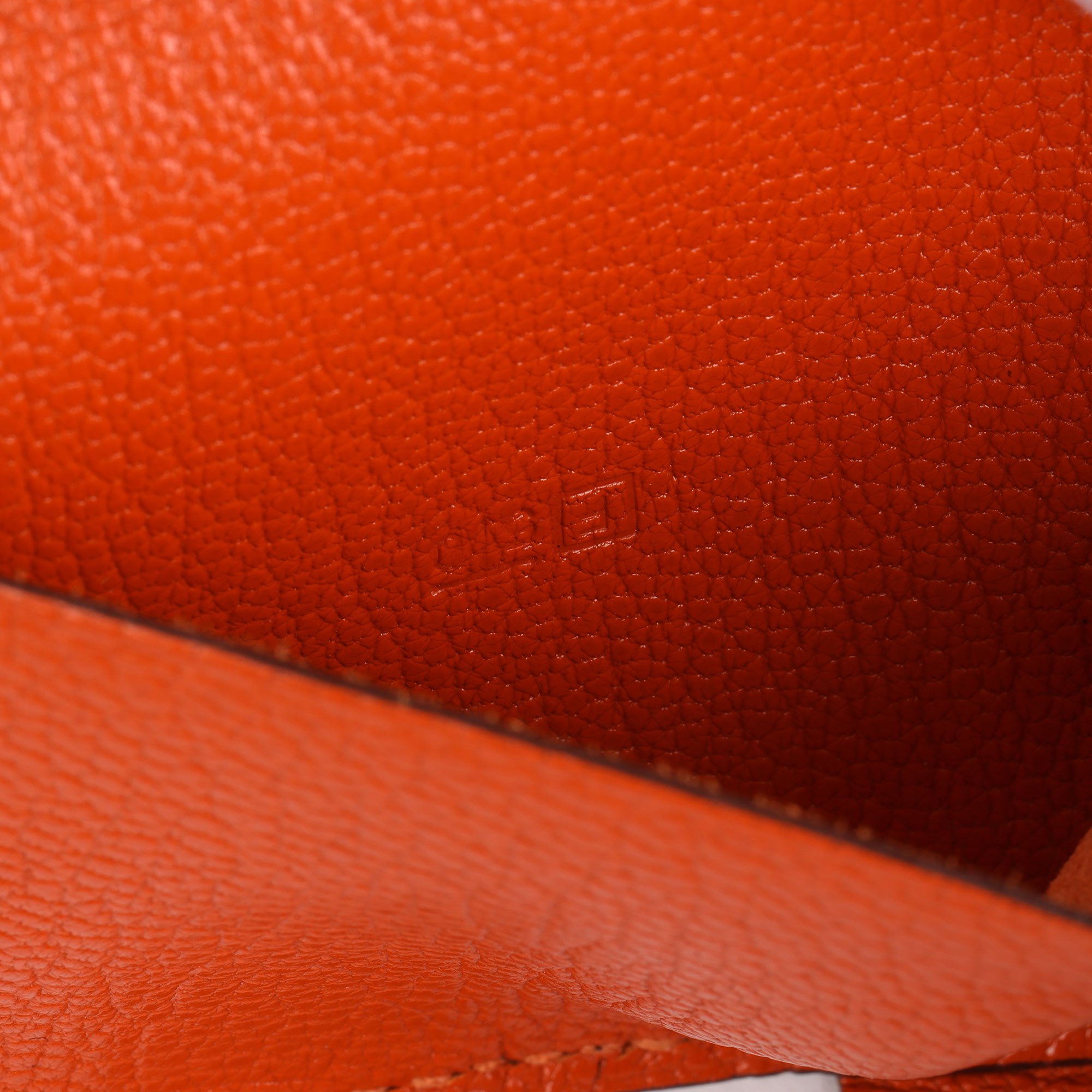 Hermès Brique Chevre Mysore Leather Organiser