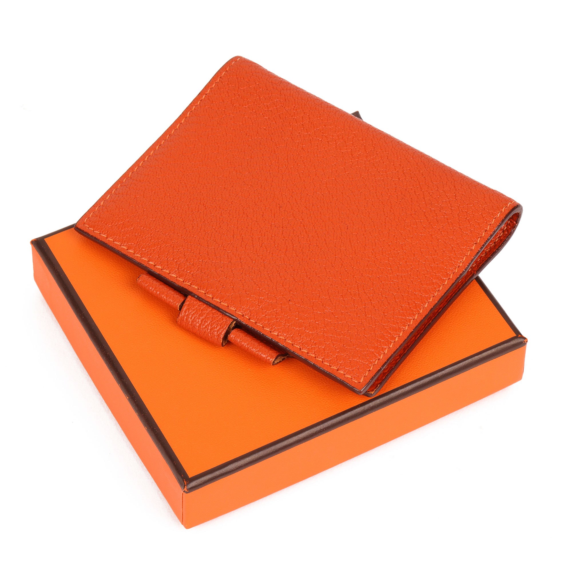 Hermès Brique Chevre Mysore Leather Organiser