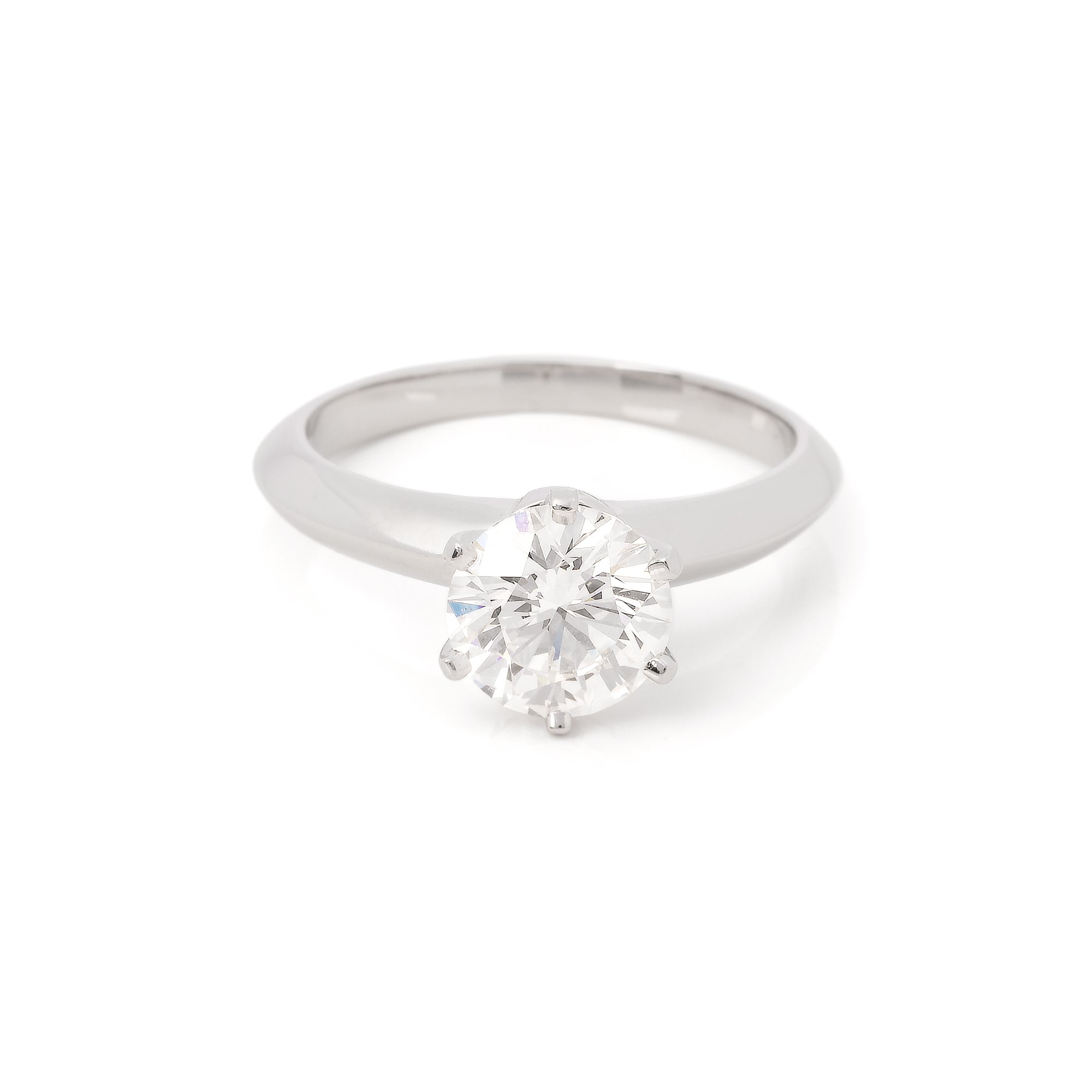 Tiffany & Co. Platinum 1.1ct Diamond Solitaire Ring