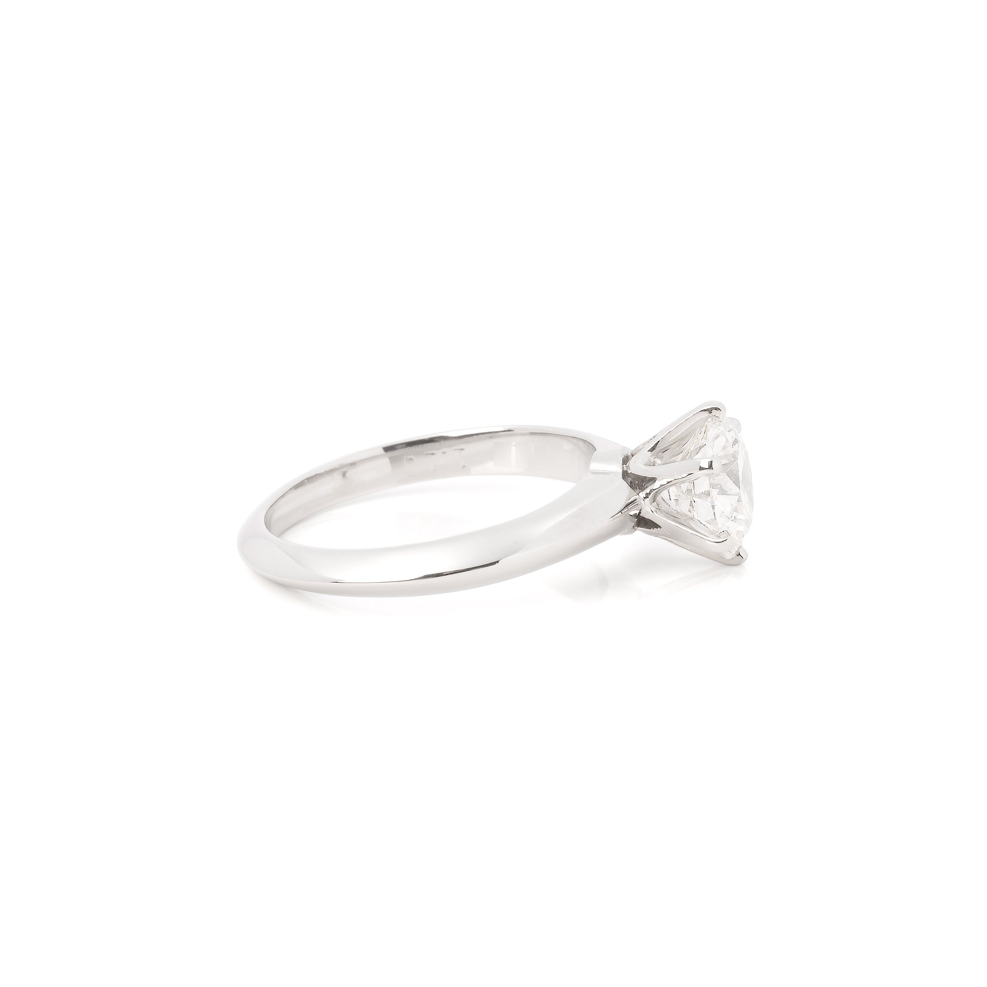 Tiffany & Co. Round Brilliant Cut 1.1ct Diamond Solitaire Ring