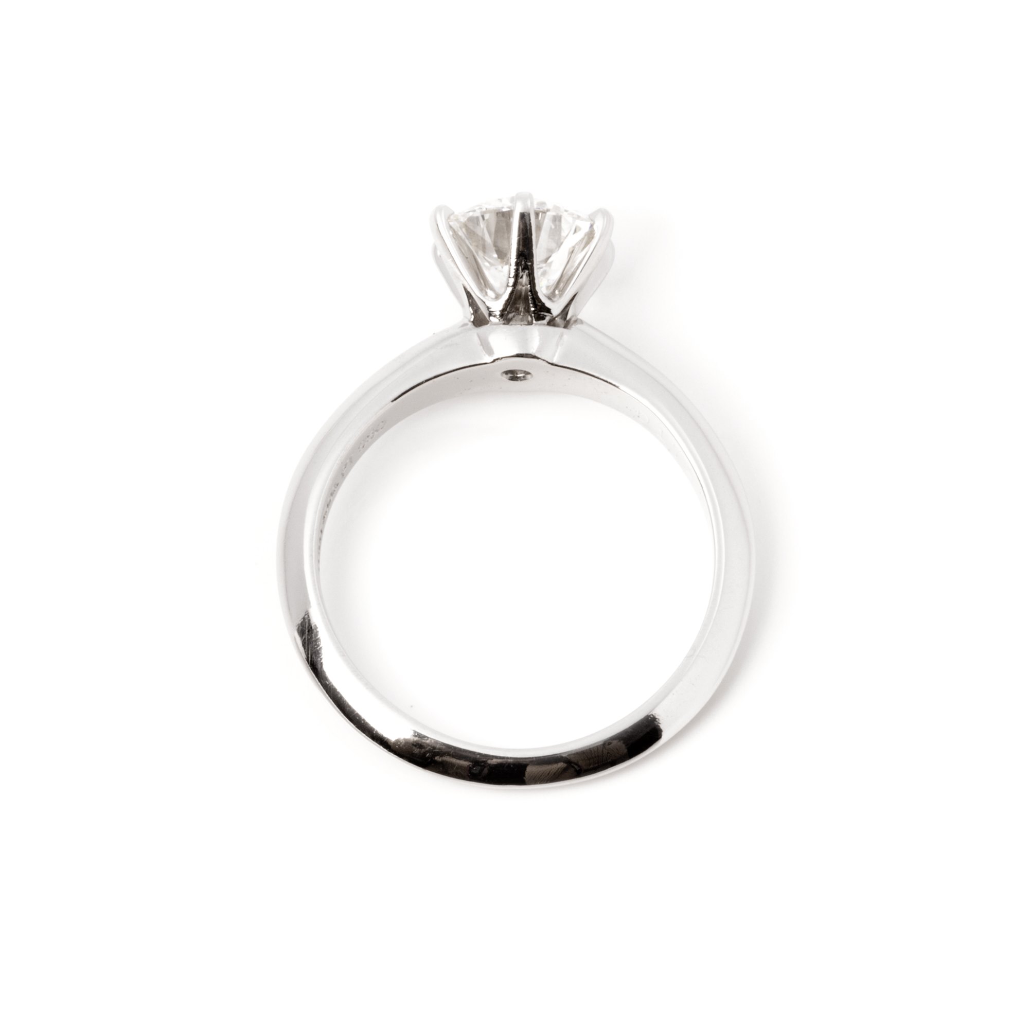 Tiffany & Co. Round Brilliant Cut 1.1ct Diamond Solitaire Ring