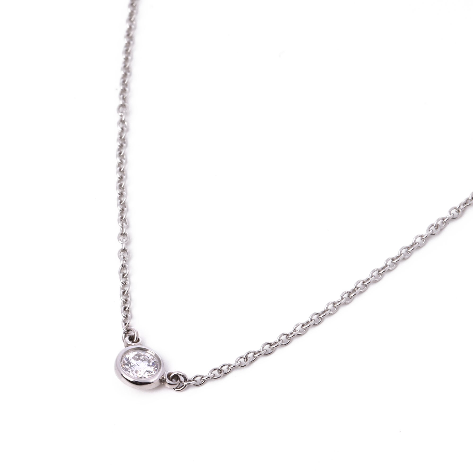 diamonds by the yard necklace platinum