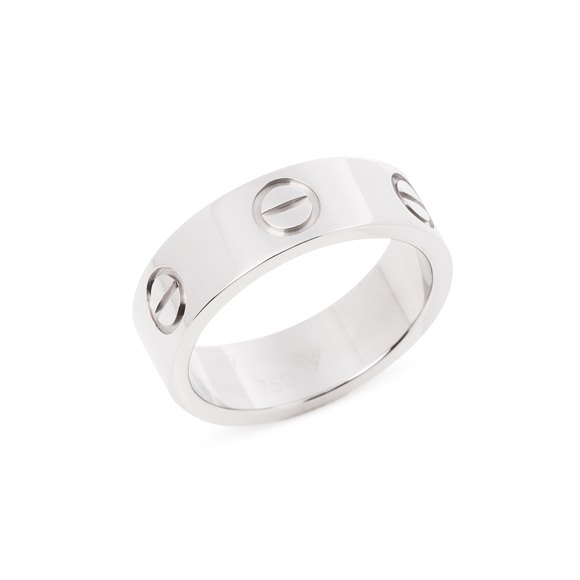 Cartier Love White Gold Band Ring