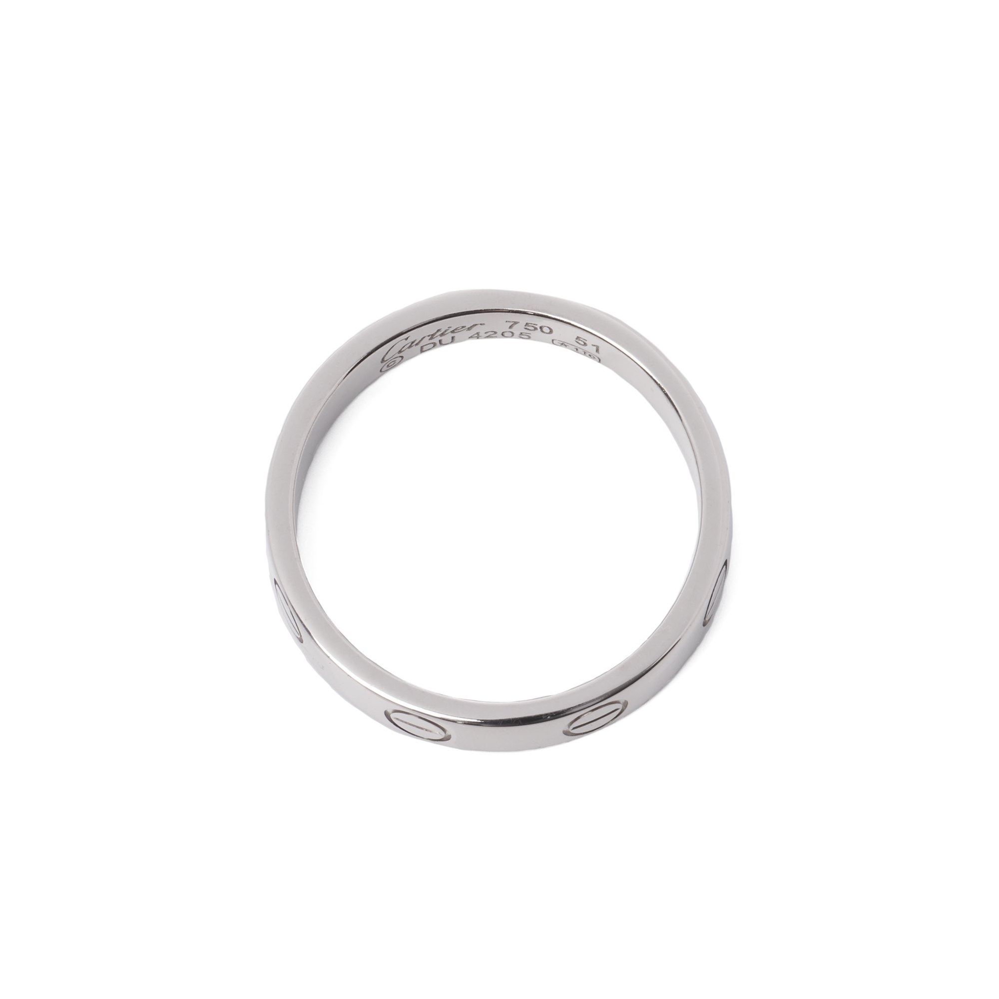 Cartier Love White Gold Wedding Band Ring