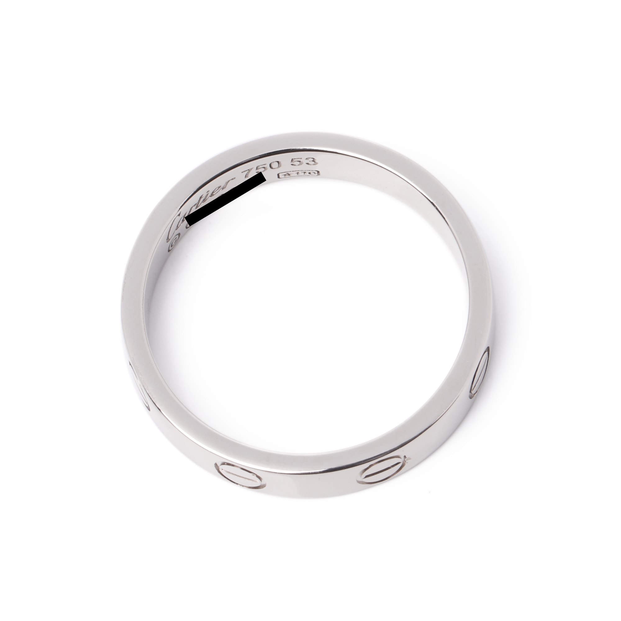 Cartier Love White Gold Wedding Band Ring