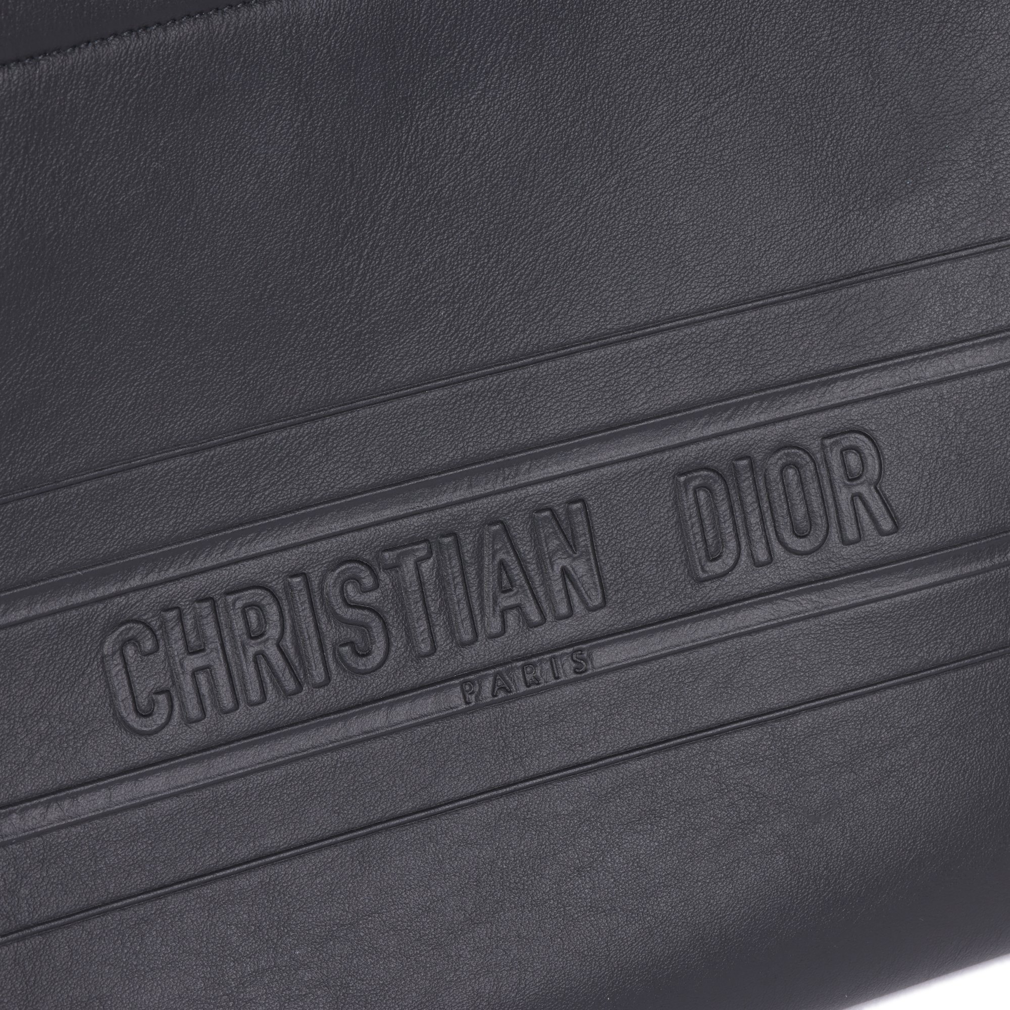Christian Dior Black Calfskin Leather Clutch