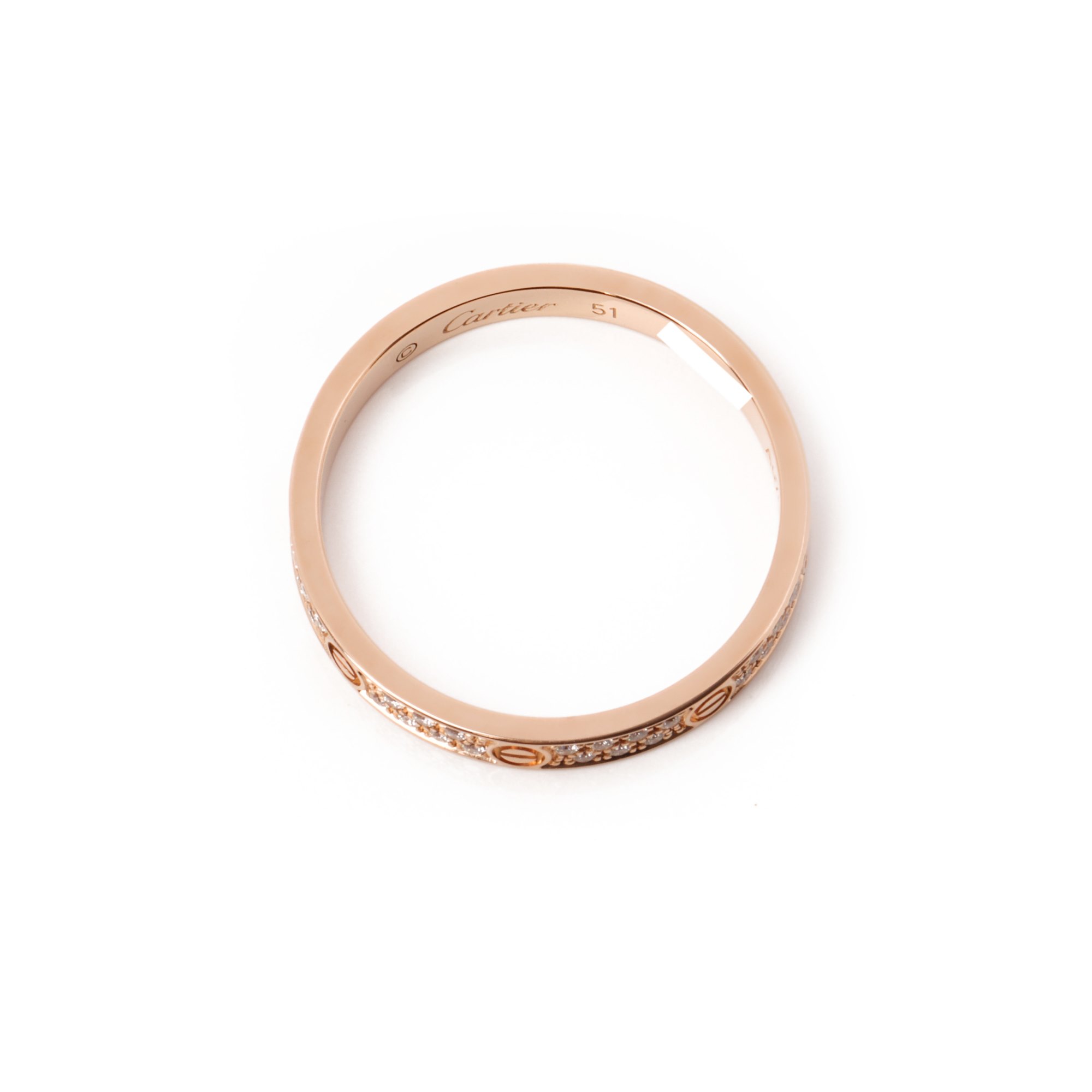 Cartier Love Pave Small Band Ring