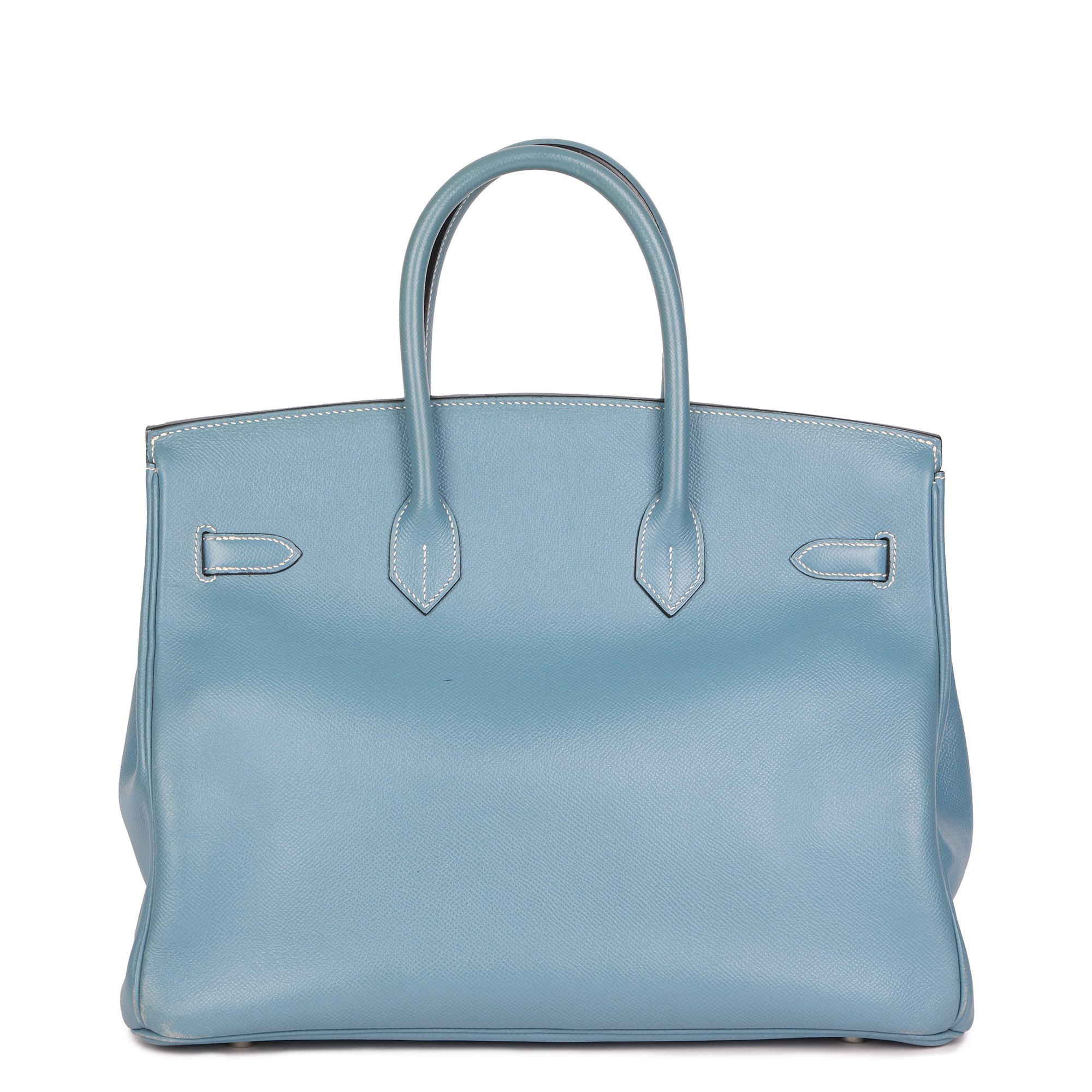 Hermès Blue Jean Epsom Leather Birkin 35cm Retourne