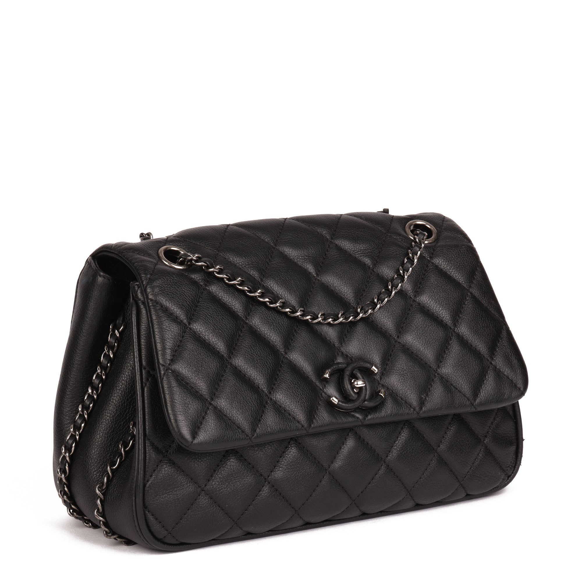 quilted flap bag with chain