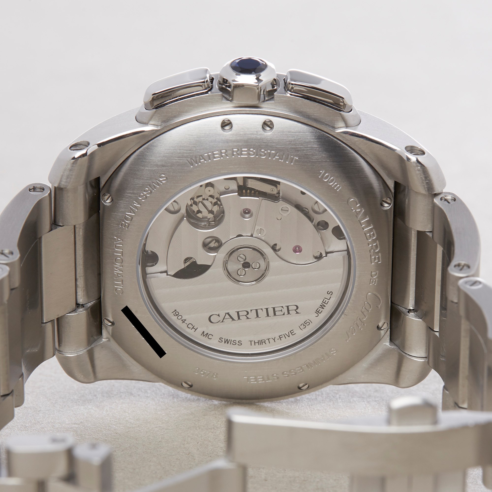 Cartier Calibre de Cartier Chronograph Stainless Steel W7100045 or 3578