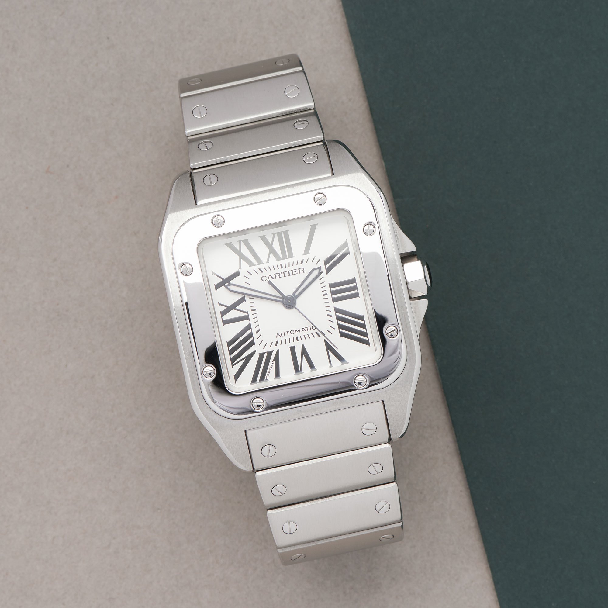 cartier watch santos 100 xl