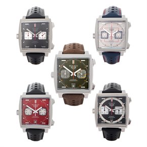 Tag Heuer Monaco Limited Edition 50th Anniversary Collection of five watches Stainless Steel - RTY9468