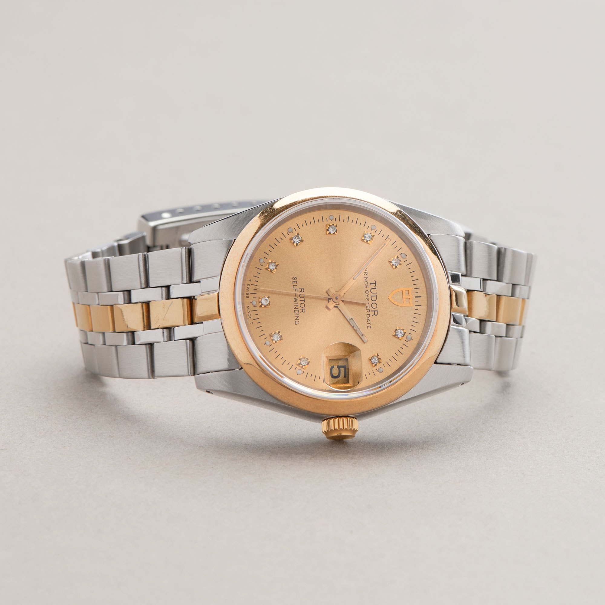 Tudor Prince Date 18K Yellow Gold & Stainless Steel 74000